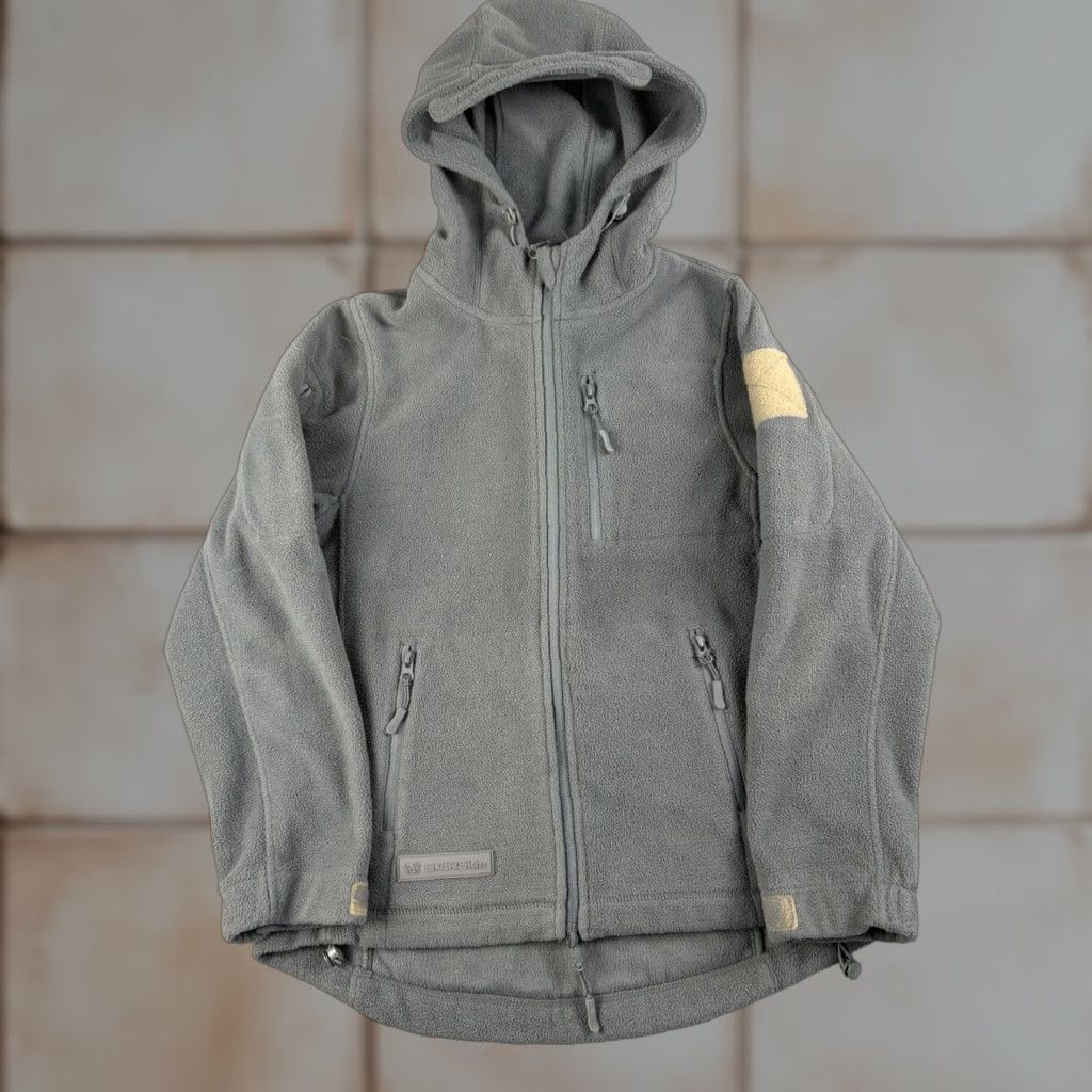 Vintage BAERSkin Hoodie Jacket Men S Gray Fleece Zip Pockets Full Zip Hooded Military Army Outdoor Tactical Size US S / EU 44-46 / 1 - 1 Thumbnail