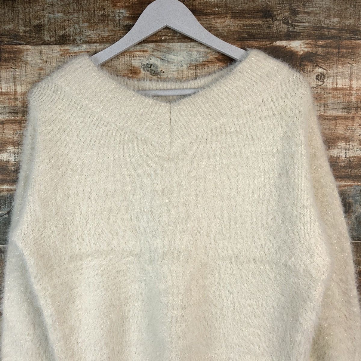 Vintage DLL Majestic Legon Cream Mohair Knitwear #C049 Size M / US 6-8 / IT 42-44 - 5 Thumbnail
