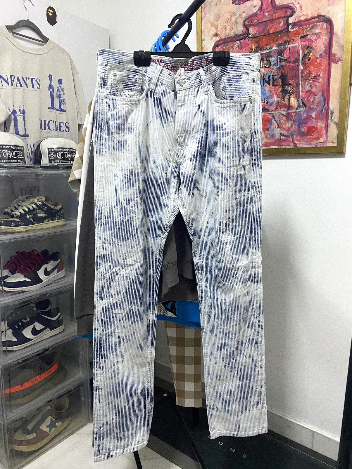 Billionaire Boys Club Hickory Bleach stripe pants