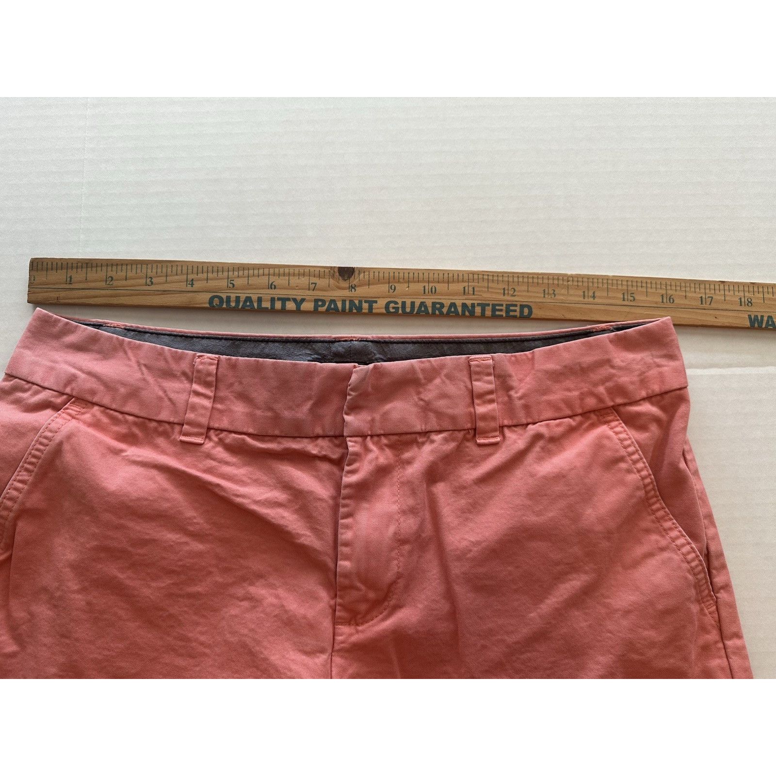 Tommy Hilfiger Tommy Hilfiger Women's Chino Shorts Coral Pink sz 6, Cotton Size 28" / US 6 / IT 42 - 10 Thumbnail
