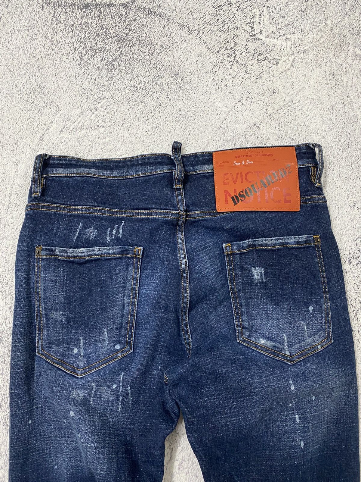 Dsquared2 Dsquared2 Tidy Biker Painted Distressed Skinny Jeans Pants Size US 30 / EU 46 - 8 Thumbnail