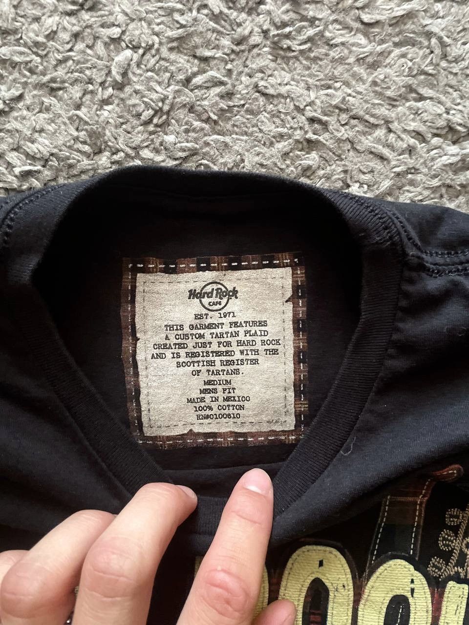 Hard Rock Cafe × Vintage 00s Hard Rock Cafe Streetwear Vintage Big Logo Y2k Glasgow Size US M / EU 48-50 / 2 - 8 Thumbnail