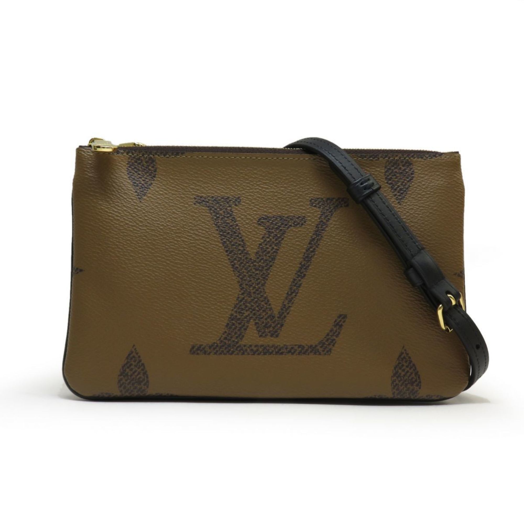 LOUIS VUITTON Monogram Giant Double Zip Pochette M69203 Reverse 