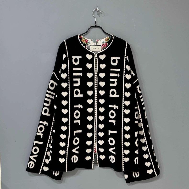 Gucci Gucci Size OS Show black and white knitted cardigan jacket Size US XS / EU 42 / 0 - 1 Thumbnail