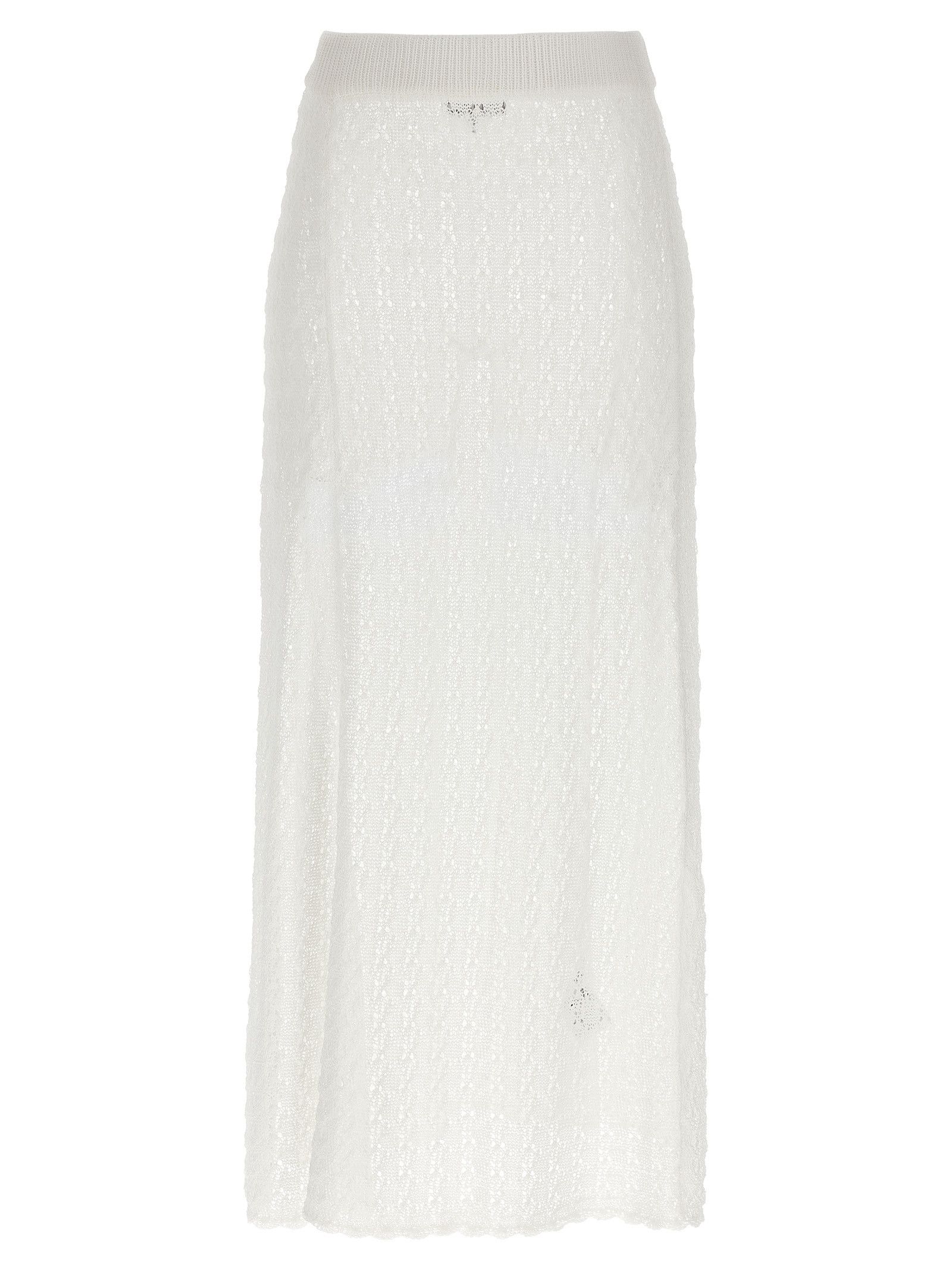 Ganni 'Shiny Pointelle Knit' Skirt Size 28" / US 6 / IT 42 - 1 Thumbnail
