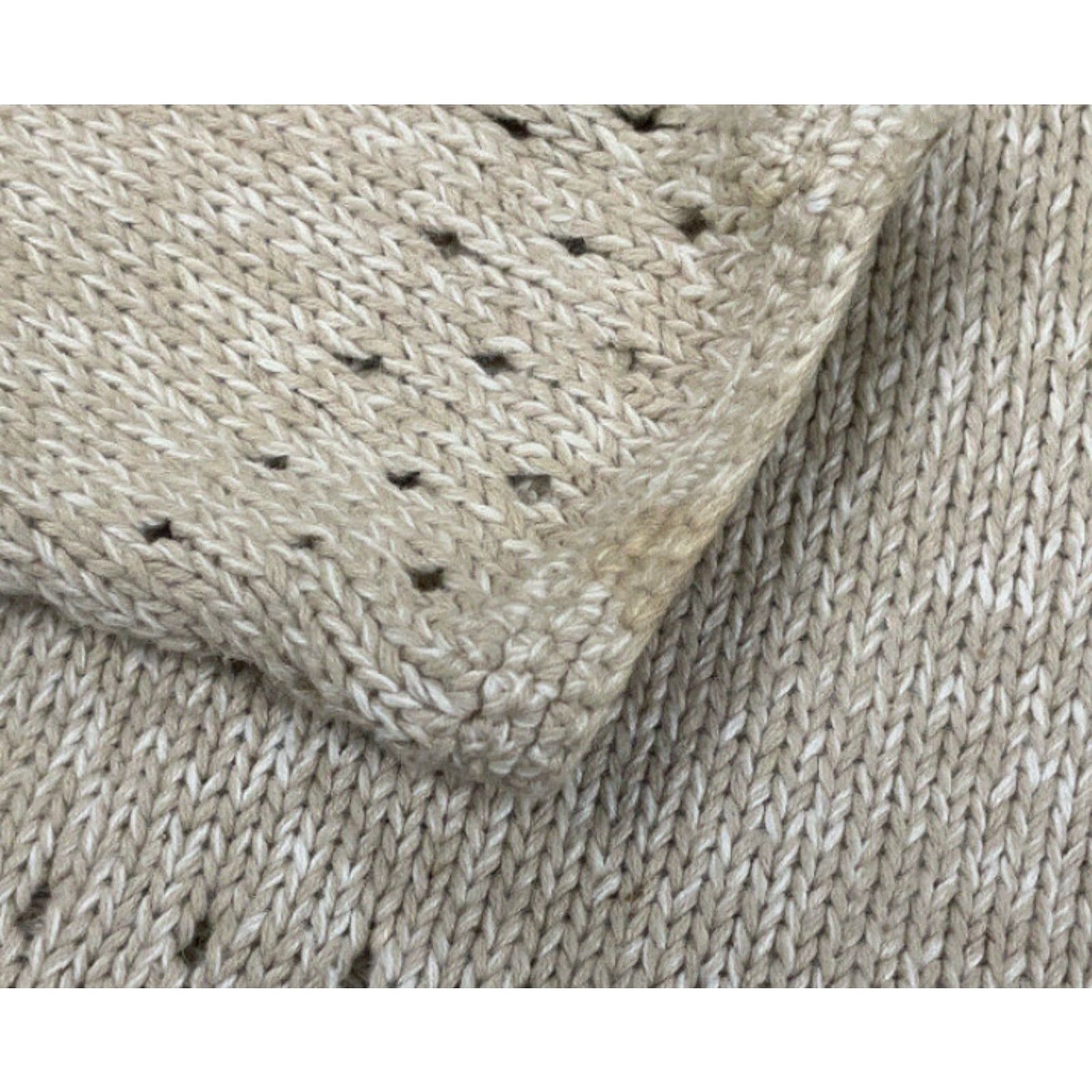 Vintage Christopher & Banks Women's Cardigan Sweater L Beige Hand Embroidered Leaf Knit Casual 90s Outdoor Size L / US 10 / IT 46 - 4 Thumbnail