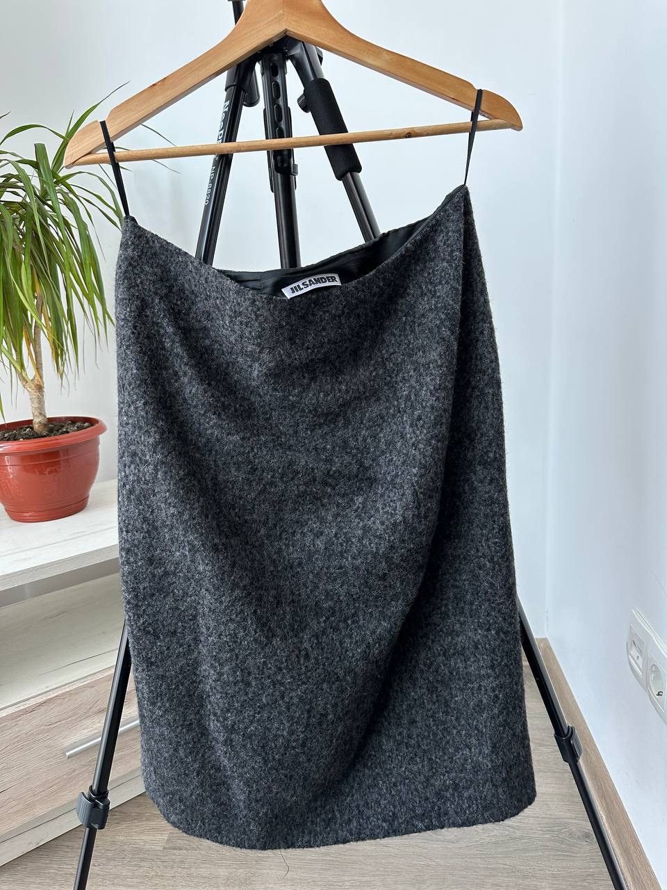 Jil Sander × Vintage Vintage Japanese Jil Sander Gray Alpaca Skirt Size 28" / US 6 / IT 42 - 7 Thumbnail