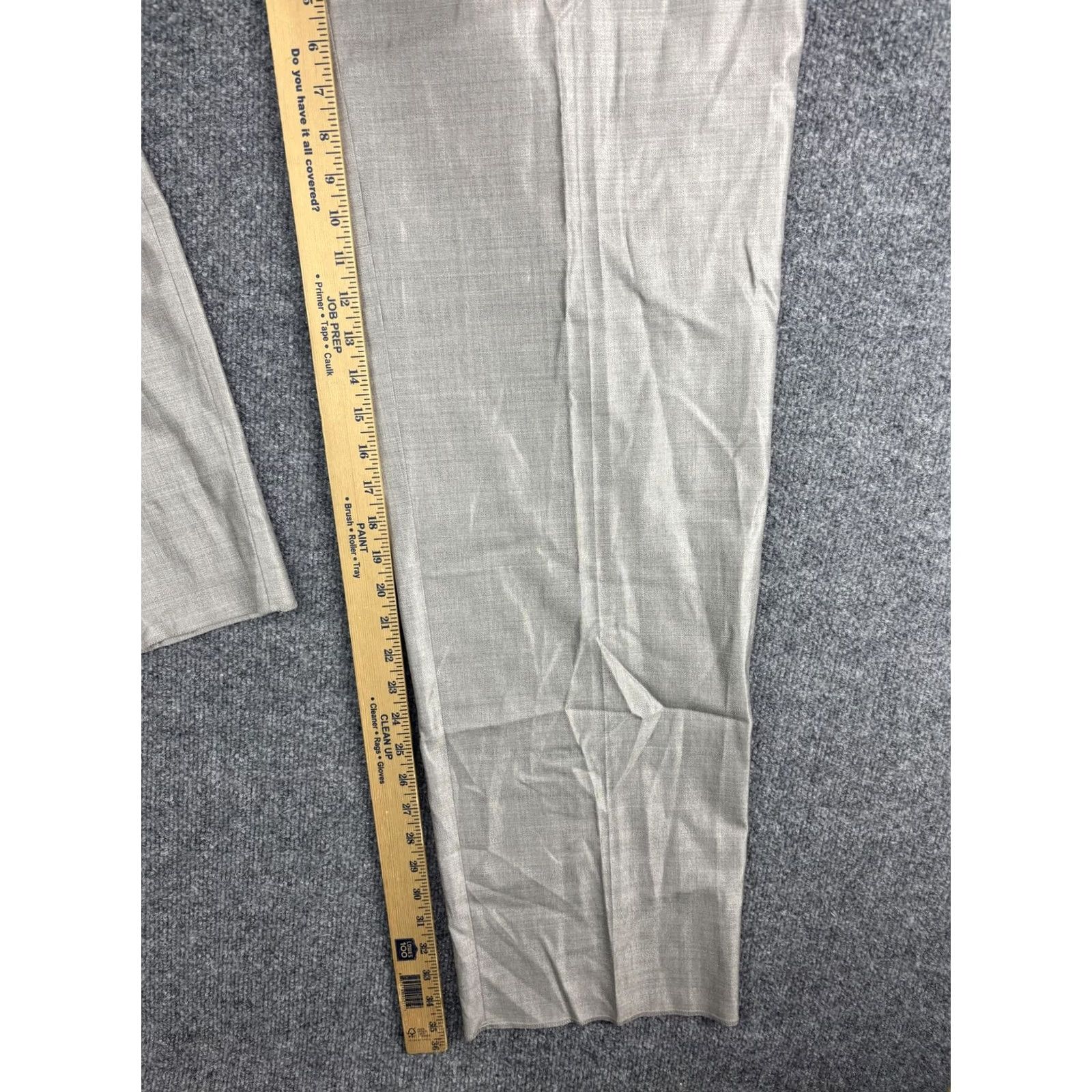 St. John St. John Dress Pants Womens 14 Beige Twill Straight Leg Classic Workwear Size 36" / US 14 / IT 50 - 5 Thumbnail