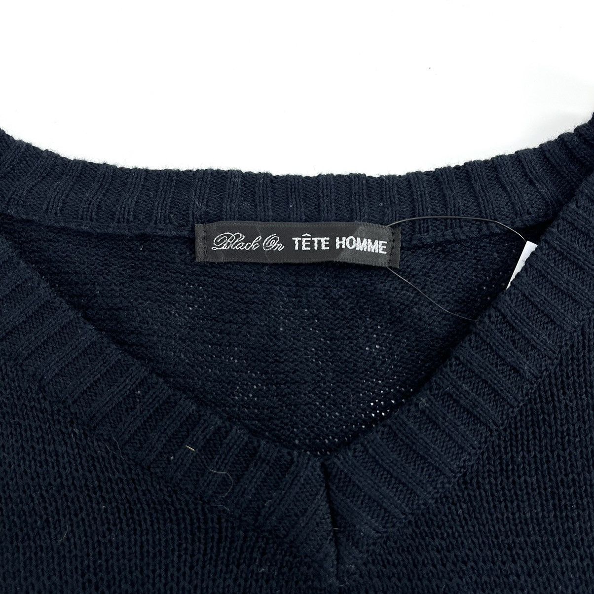 Issey Miyake × Tete Homme Vintage Tete Homme by Issey Miyake Knitted Stripe Sweater Size US L / EU 52-54 / 3 - 4 Thumbnail