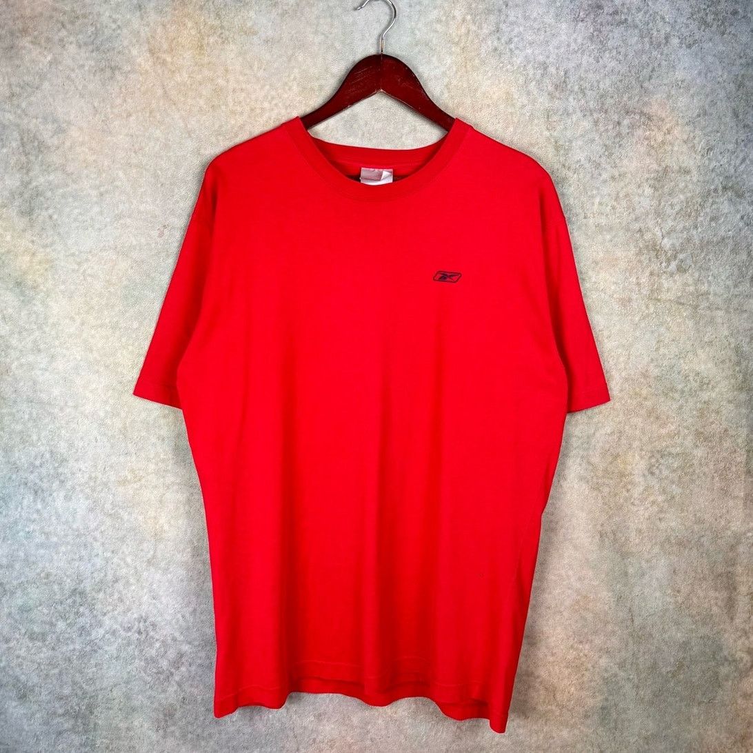 Reebok × Vintage VTG Y2K Reebok Logo T Shirt Mens Sz M Red Embroidered Size US M / EU 48-50 / 2 - 1 Thumbnail