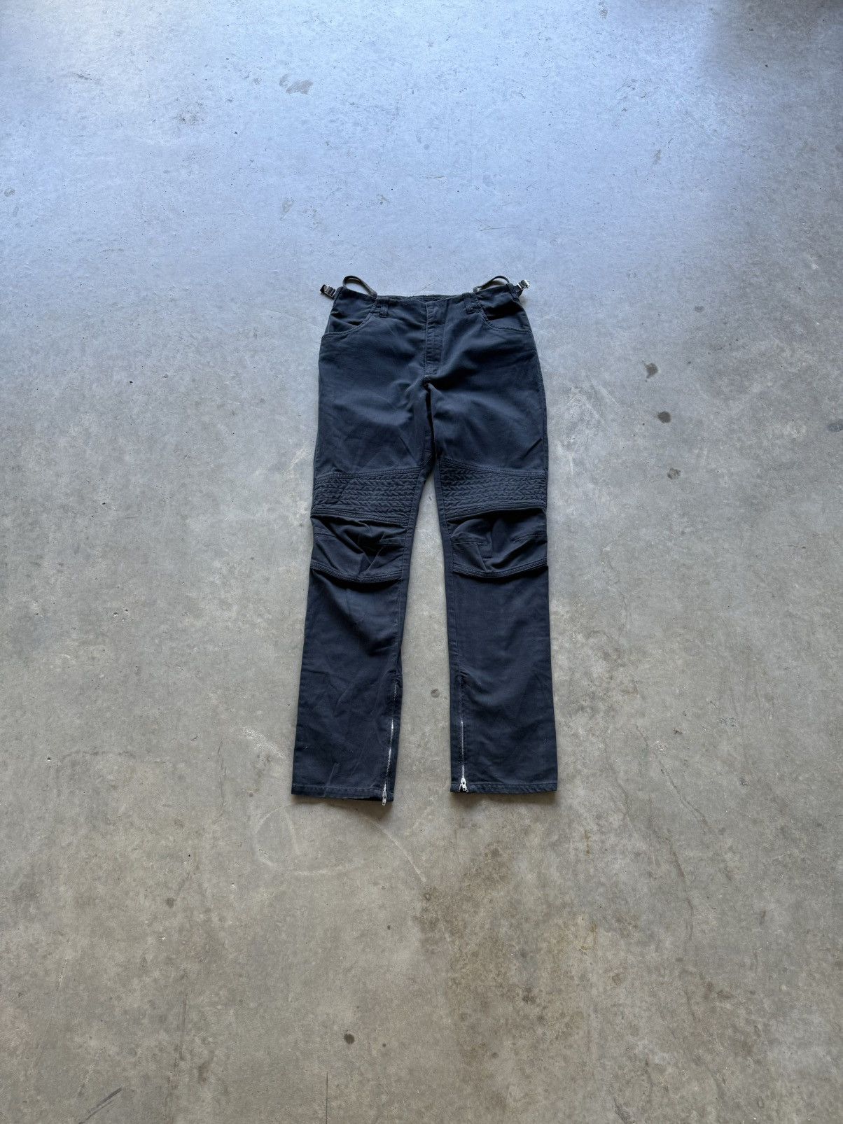 Helmut Lang 1999 Astro Biker Pants Navy