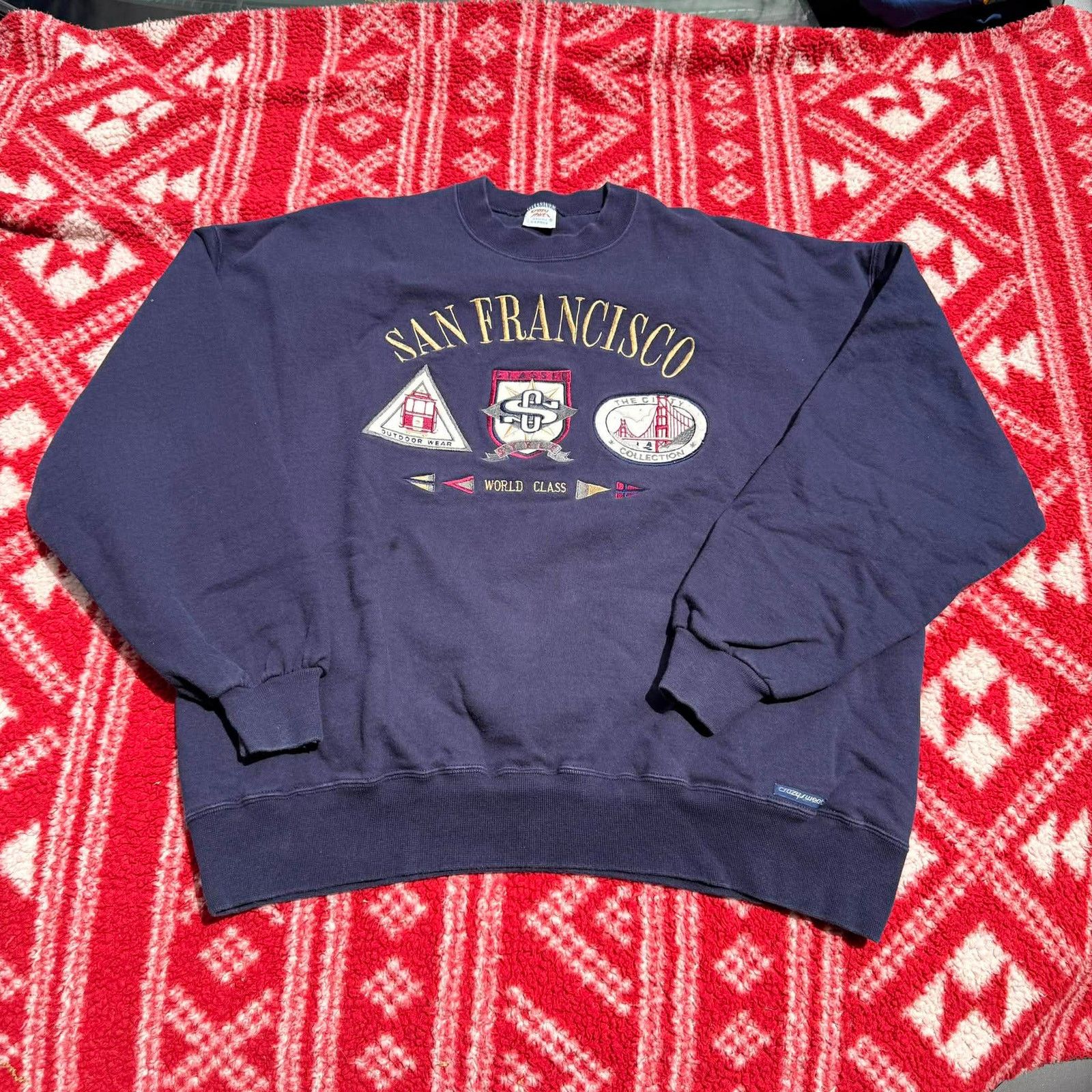 Other Vtg 90s Crazy Shirts Hawaii San Francisco Sweatshirt Size US XL / EU 56 / 4 - 3 Thumbnail