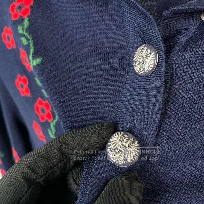 Chanel Chanel Floral pattern dark blue sweater Size XS / US 0-2 / IT 36-38 - 8 Thumbnail