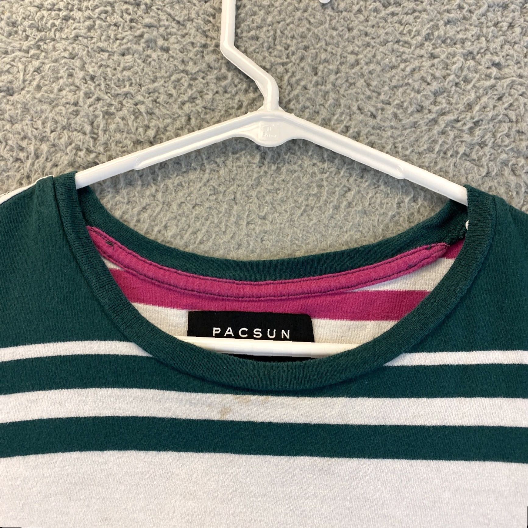 Pacsun PacSun Men's Long Sleeve Stripe Shirt Green Size M 72-36 Mens Size US M / EU 48-50 / 2 - 3 Thumbnail