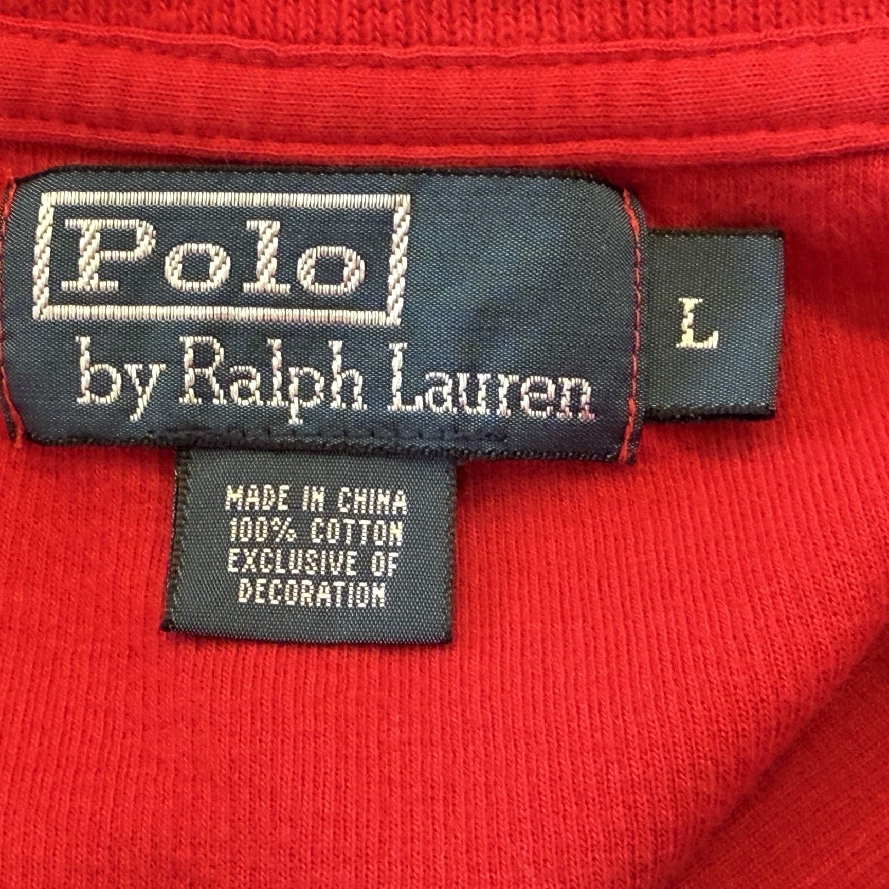 Polo Ralph Lauren Polo Ralph Lauren 1/4 Zip Sweater Mens Large Red Pony Logo Pullover Preppy Size US L / EU 52-54 / 3 - 5 Thumbnail