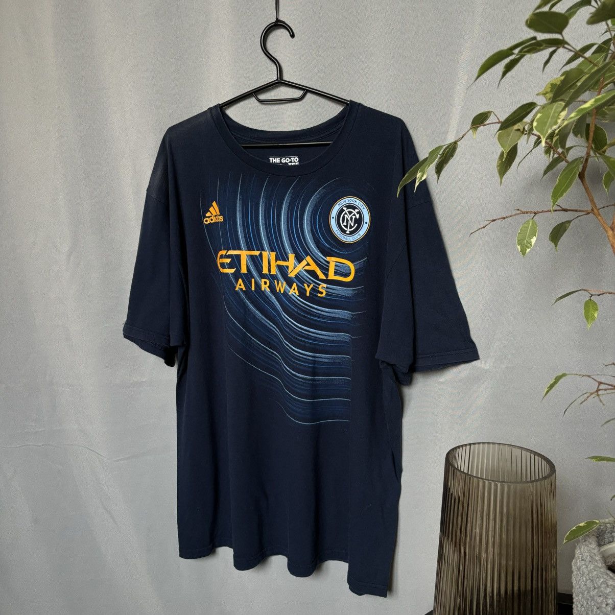 Adidas Adidas Manchester City FC Pirlo 21 blue xxl cotton t-shirt Size US XXL / EU 58 / 5 - 3 Thumbnail