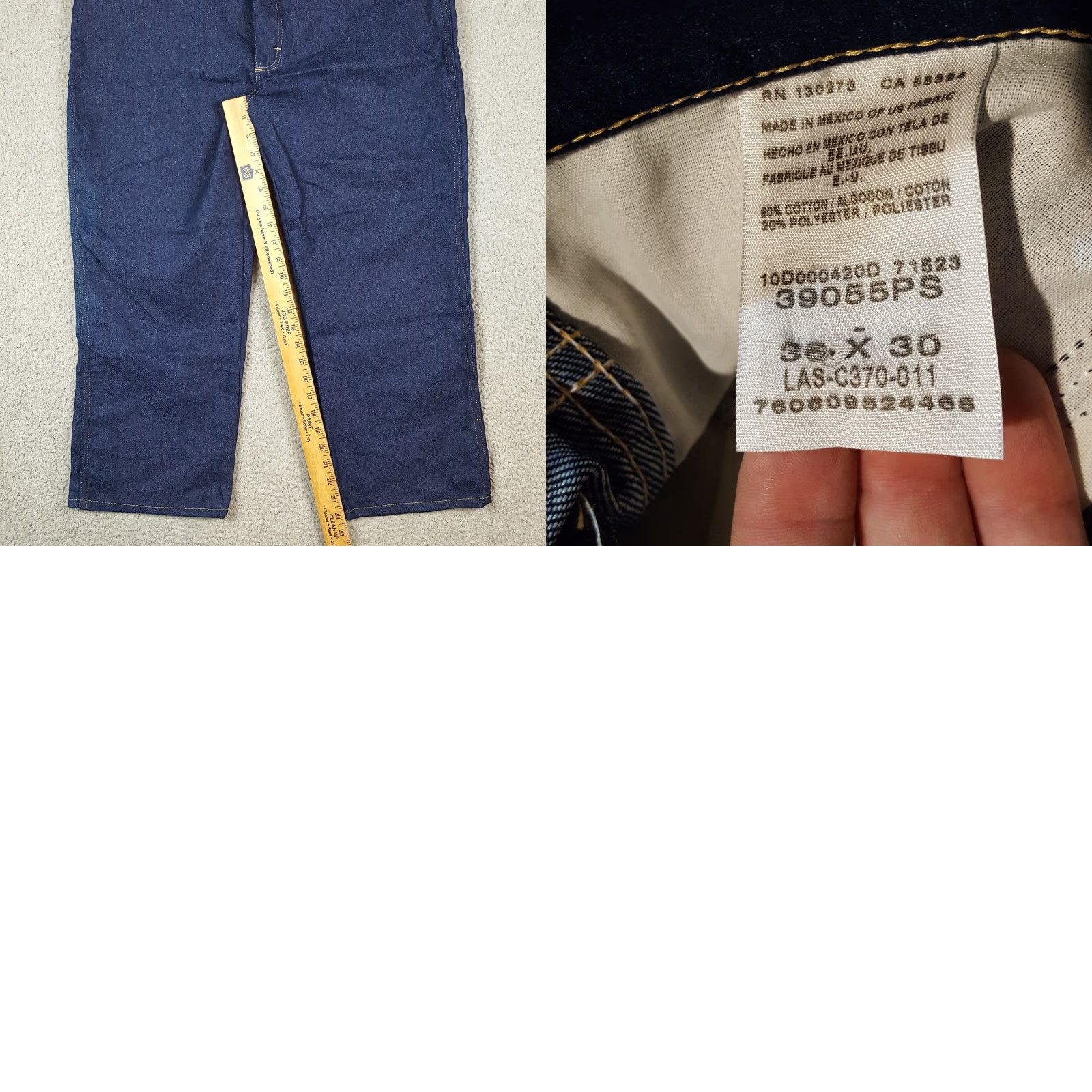 Wrangler Vintage Wrangler Men's 36x30 Relaxed Fit Denim Jeans Western Workwear Y2K Blue Size US 36 / EU 52 - 8 Thumbnail