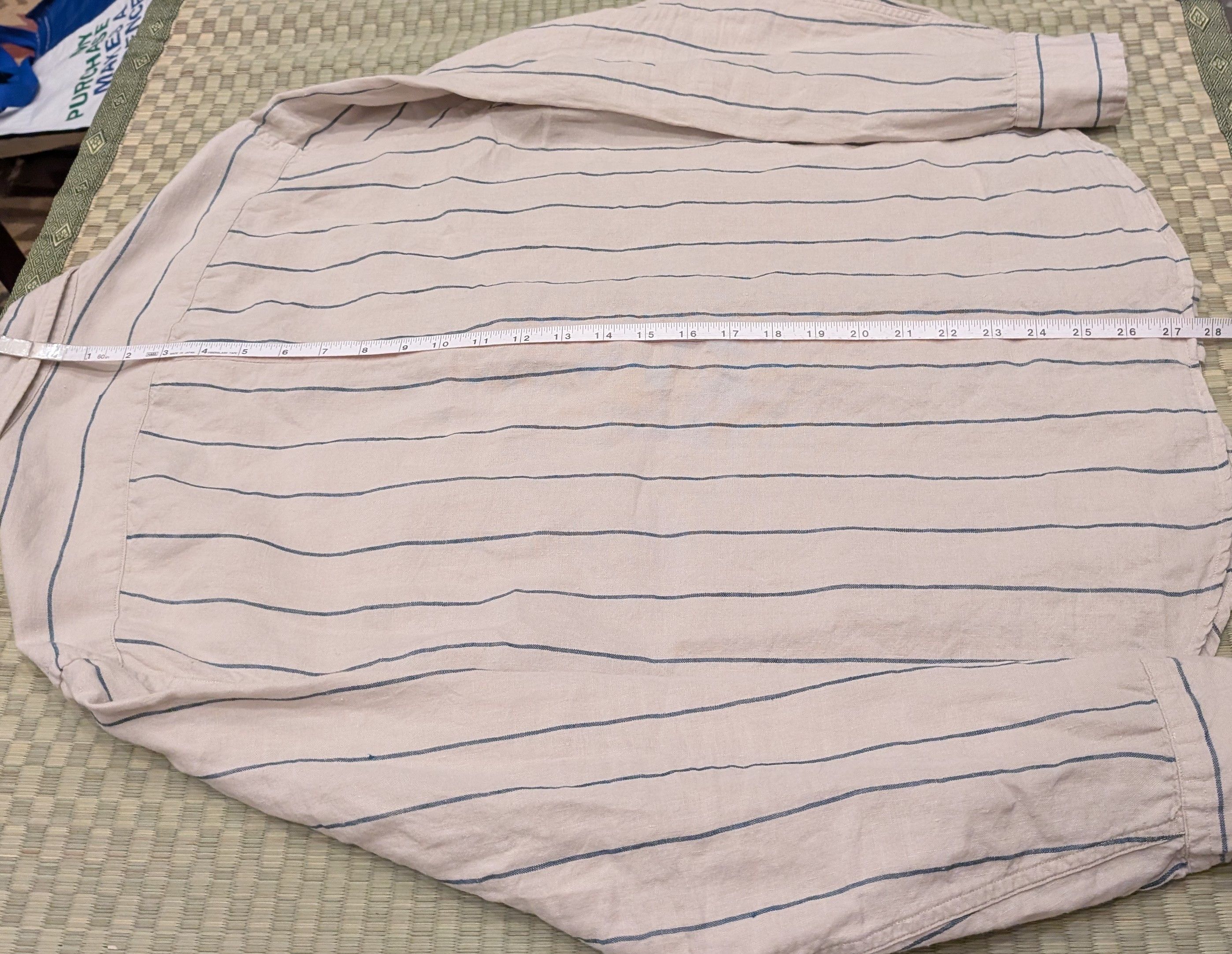 Alex Crane Alex Crane Playa 100% Linen Button Up Shirt Rio Stripe Size US L / EU 52-54 / 3 - 5 Thumbnail