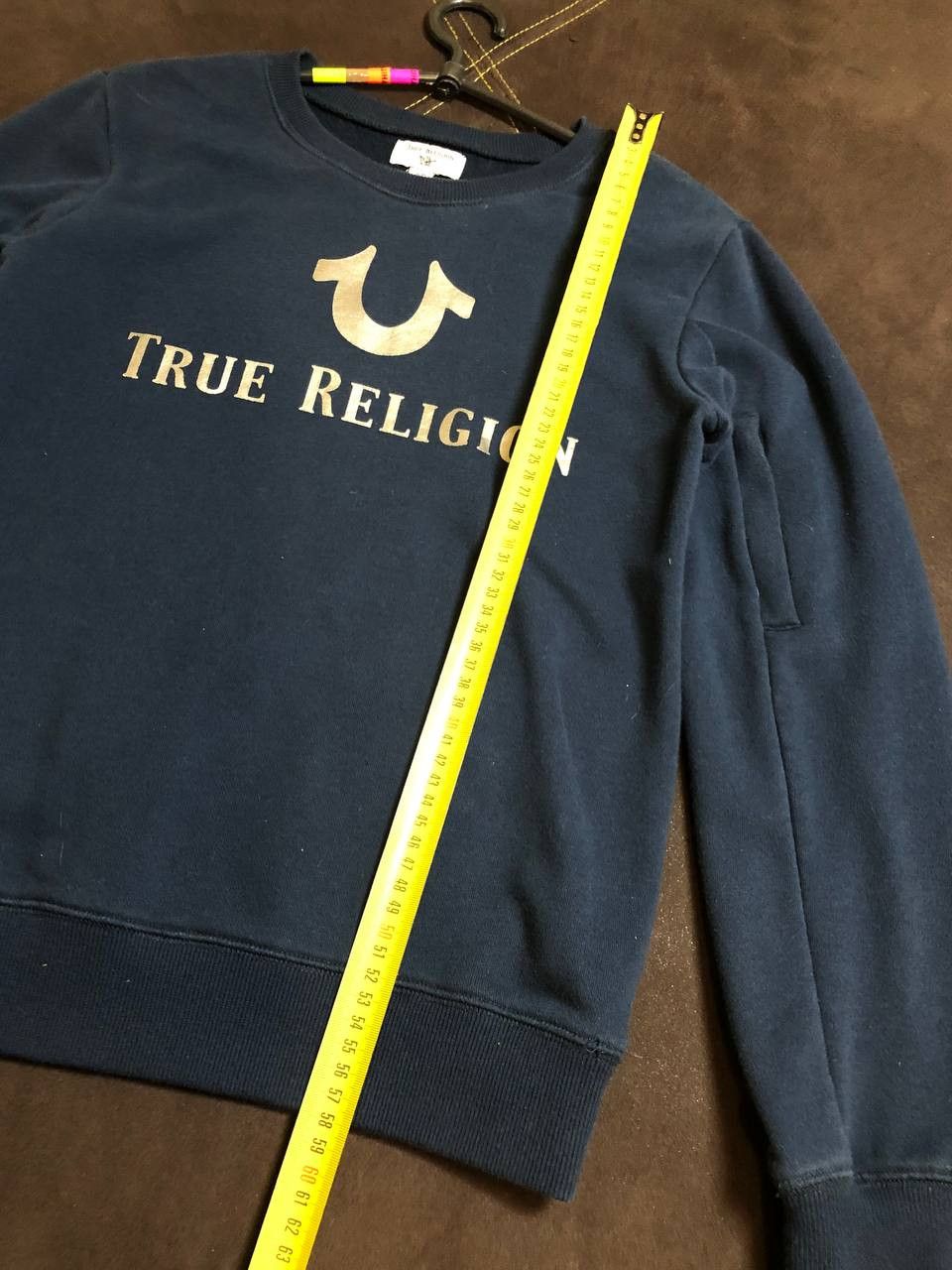 True Religion True Religion Womens Blue Sleeve Cropped Sweater Size L / US 10 / IT 46 - 8 Thumbnail