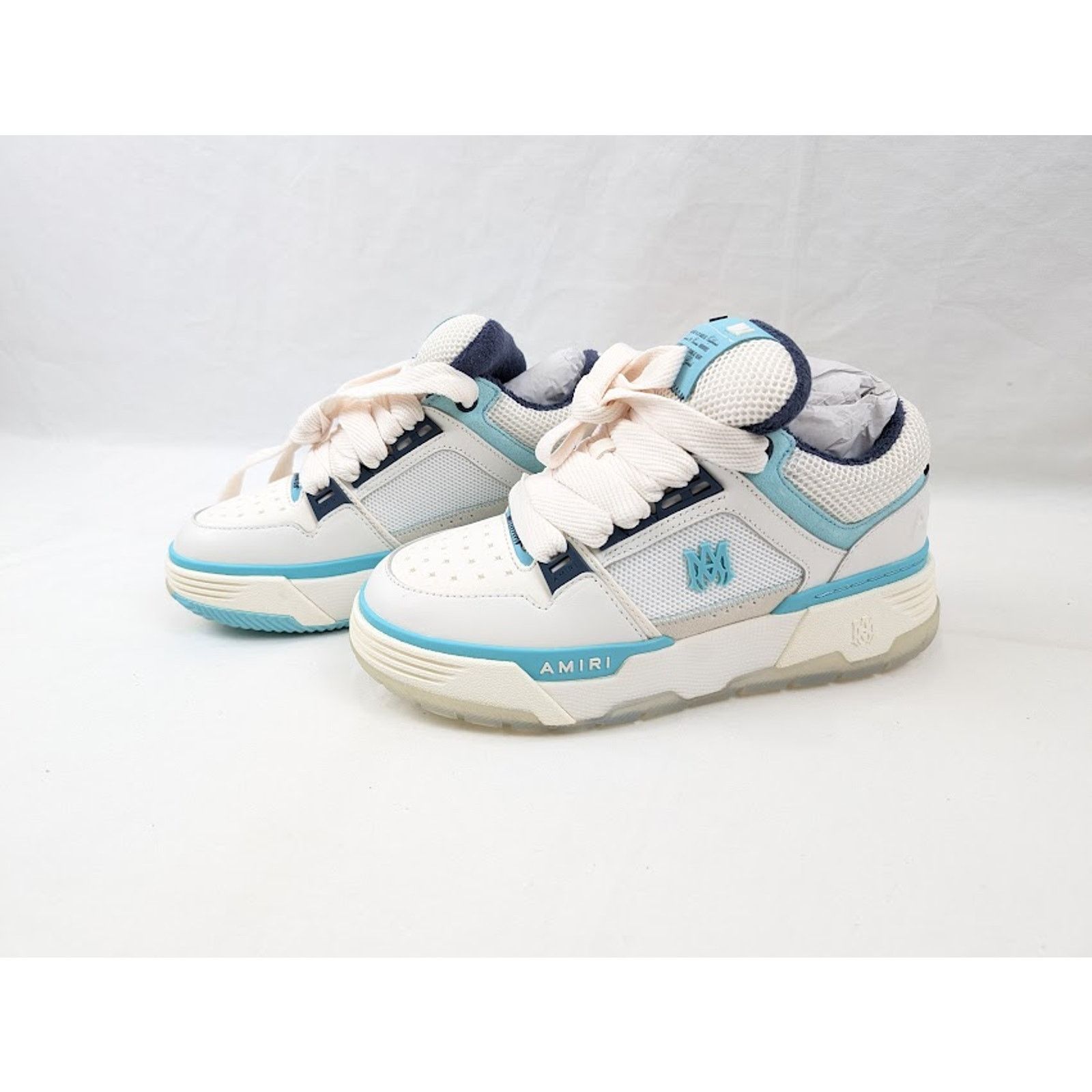 Amiri o1rshd1 MA-1 Low-Top Sneakers in Blue Size US 12 / EU 45 - 15 Thumbnail