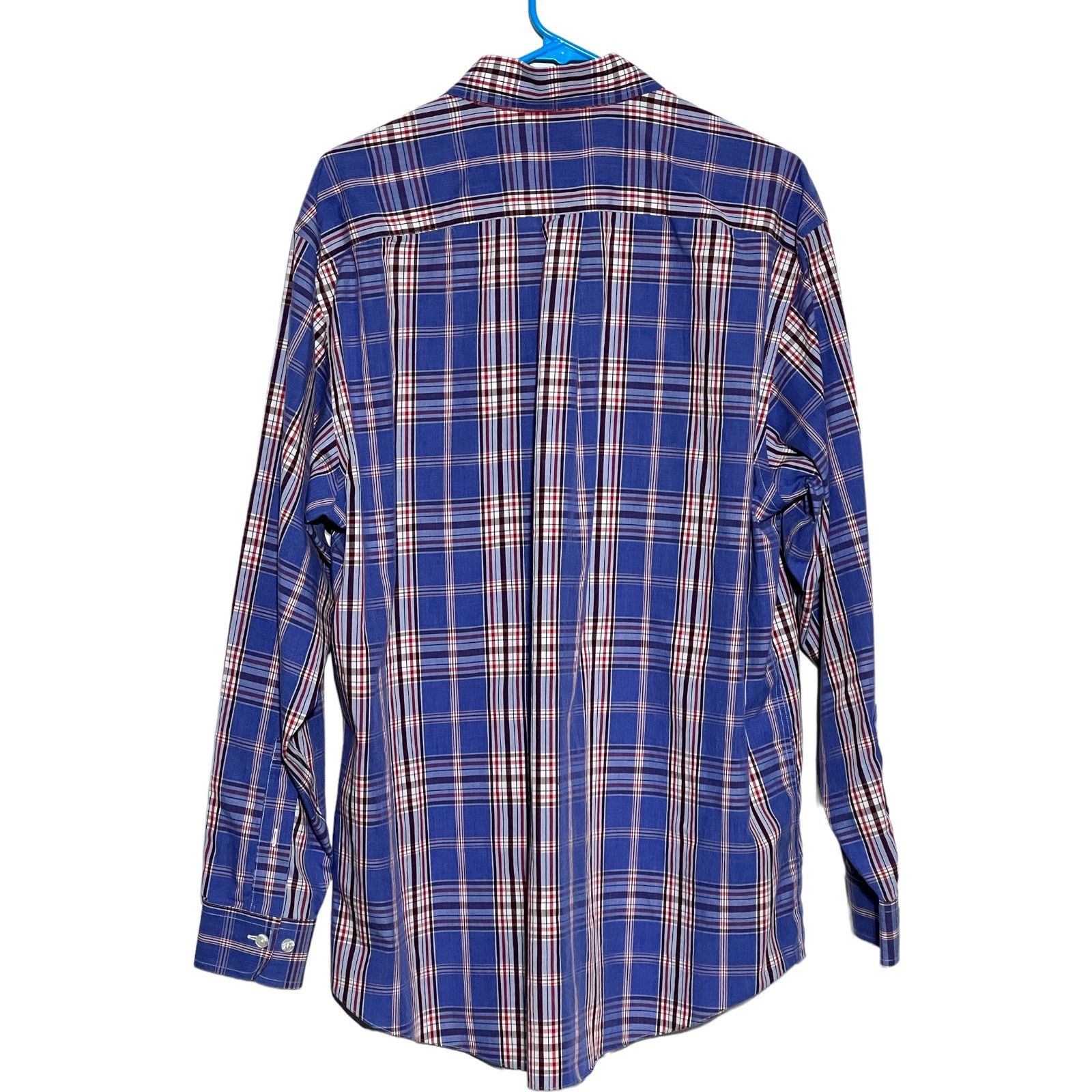 Brooks Brothers Brooks Brothers Madison Blue Red Plaid Cotton Shirt Size L Size US L / EU 52-54 / 3 - 2 Thumbnail