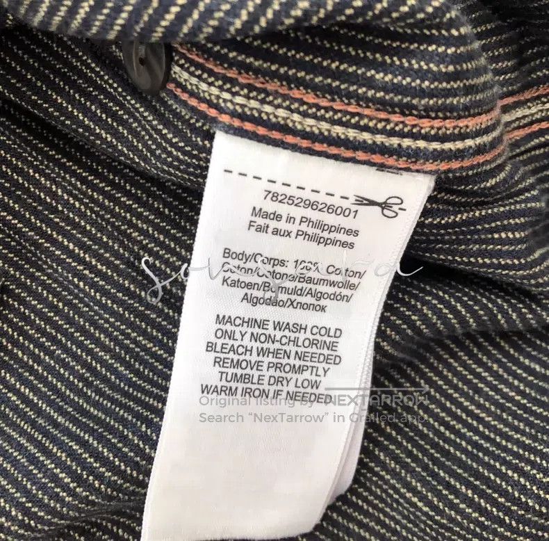 RRL Ralph Lauren RRL Ralph Lauren Striped blue-dyed work shirt Size US S / EU 44-46 / 1 - 7 Thumbnail