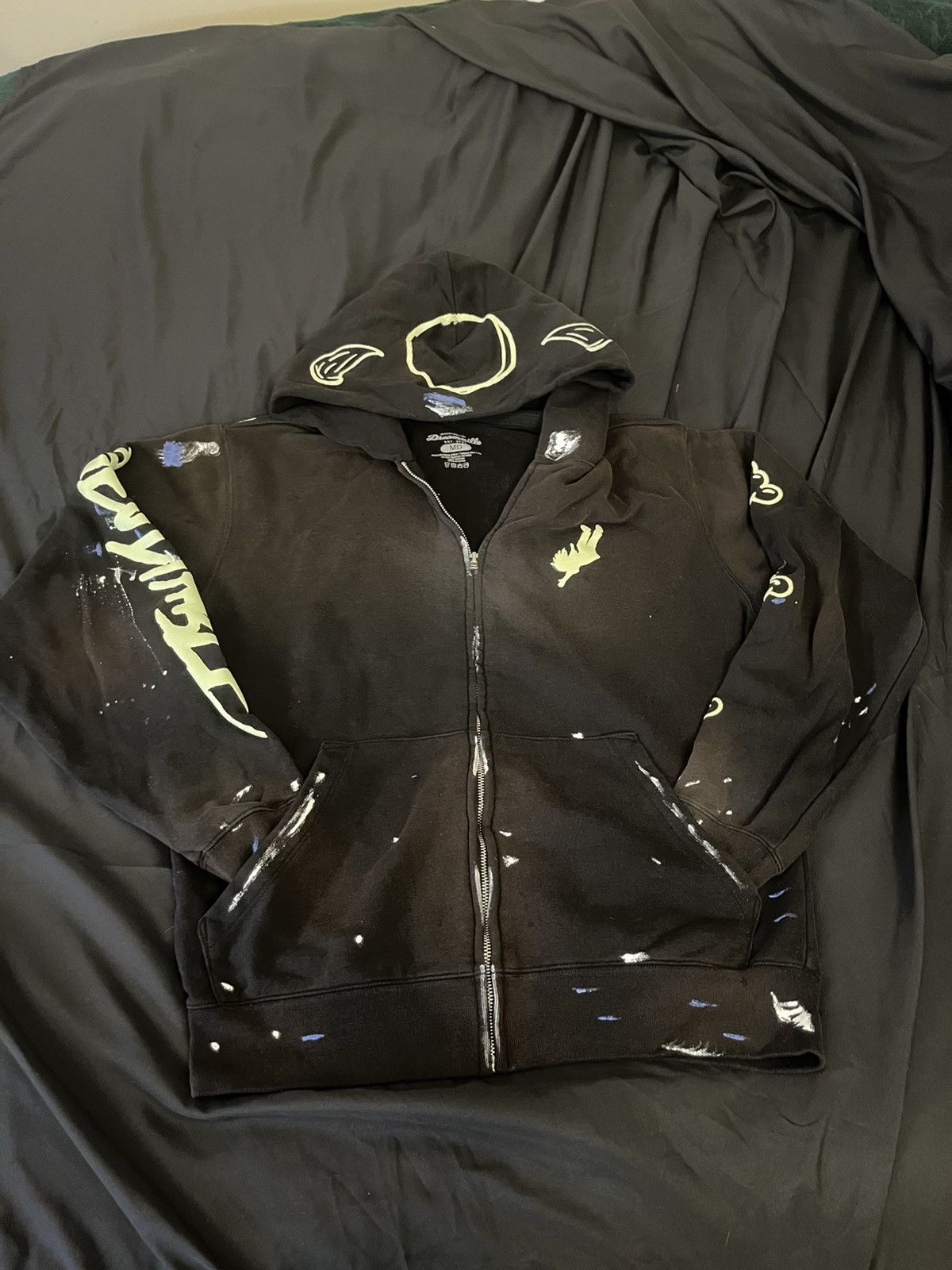 Other Dreamville (J. Cole) Paint Splatter Zip Hoodie –Black Size M Size US M / EU 48-50 / 2 - 1 Thumbnail
