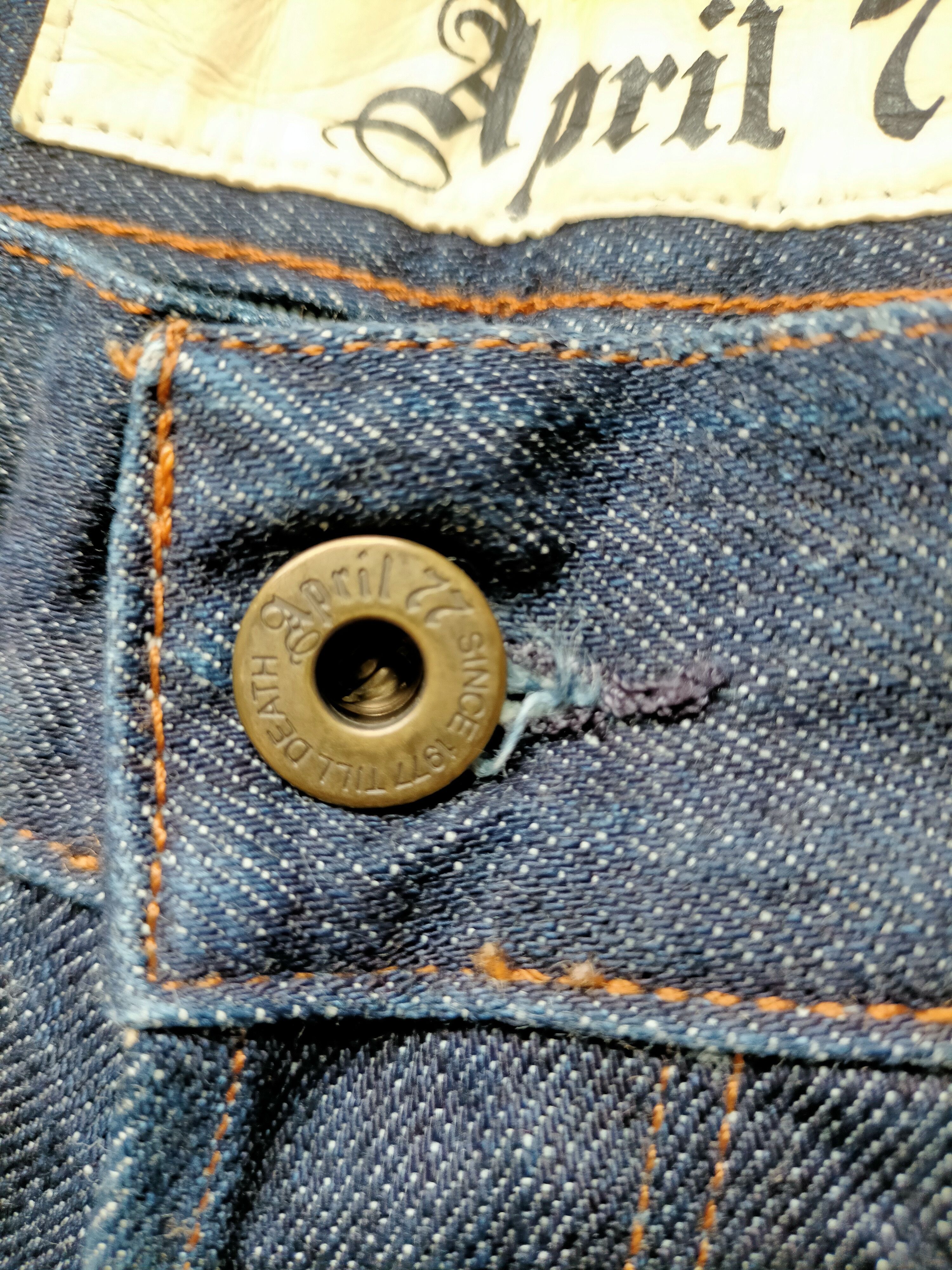 April 77 Aprill 77 Slim Ramones Blue Jeans Size US 29 - 18 Thumbnail