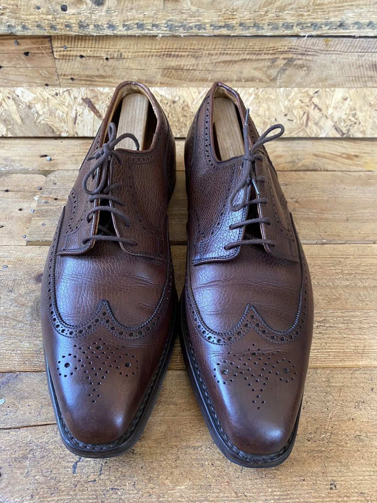 Crockett & Jones Crockett and jones rugby pebble grain brown leather oxford Size US 11.5 / EU 44-45 - 2 Thumbnail