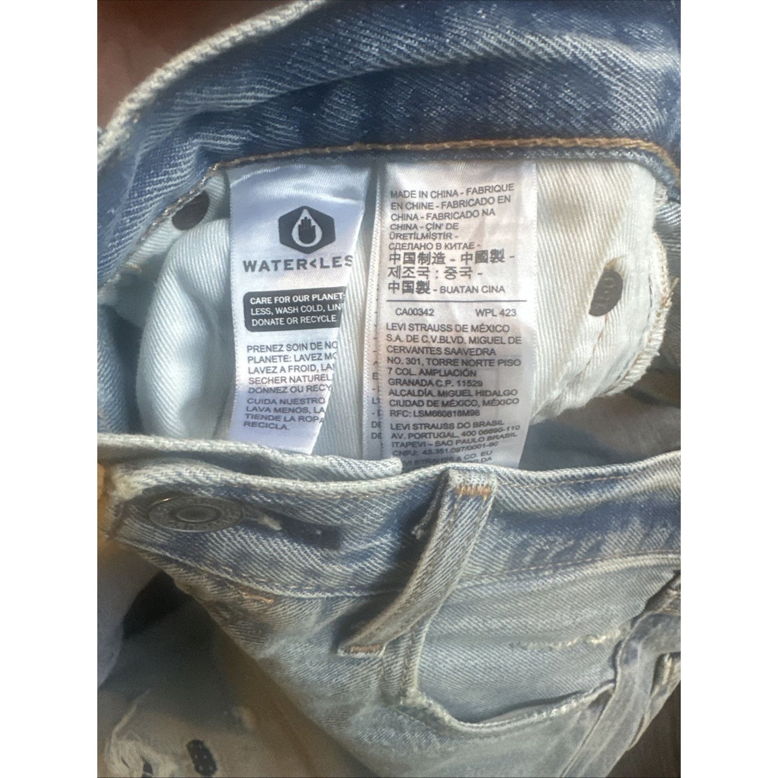 Levi's Levi's 501 Selvedge Sashiko Denim Jeans 29x30 Distressed Size US 29 - 5 Thumbnail
