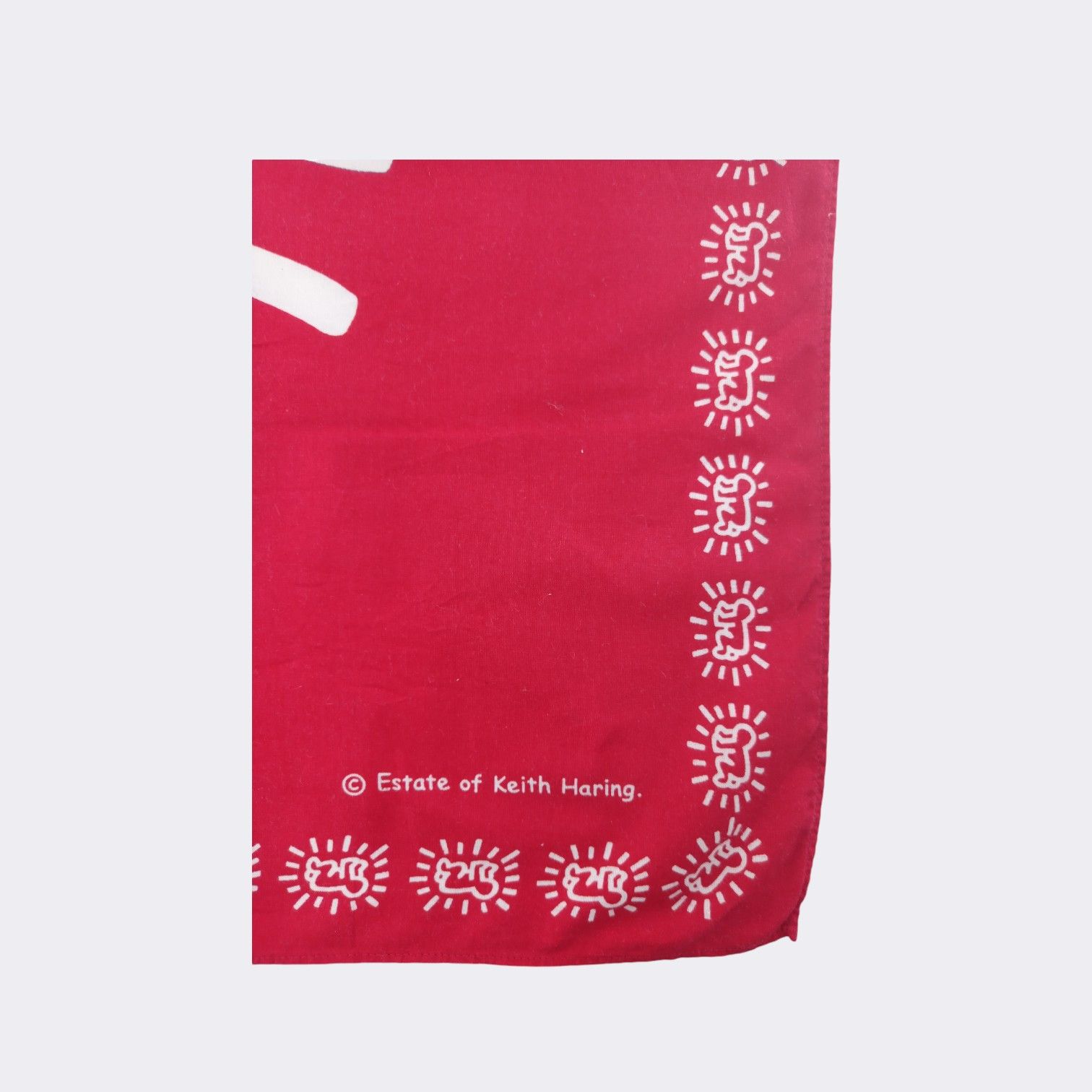 Keith Haring Vintage Keith Haring Handkerchief Neckerchief Bandana H391E Size ONE SIZE - 3 Thumbnail