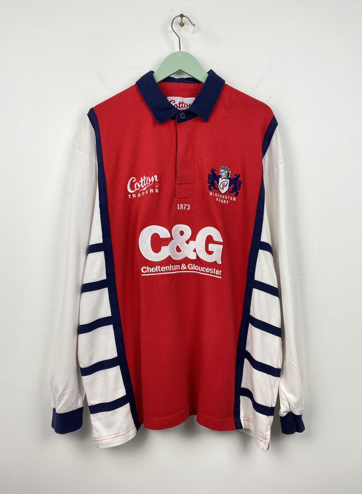 Cotton Traders Gloucester 2005 2007 Rugby Union Shirt Jersey Barbarians Y2K Size US XL / EU 56 / 4 - 1 Thumbnail