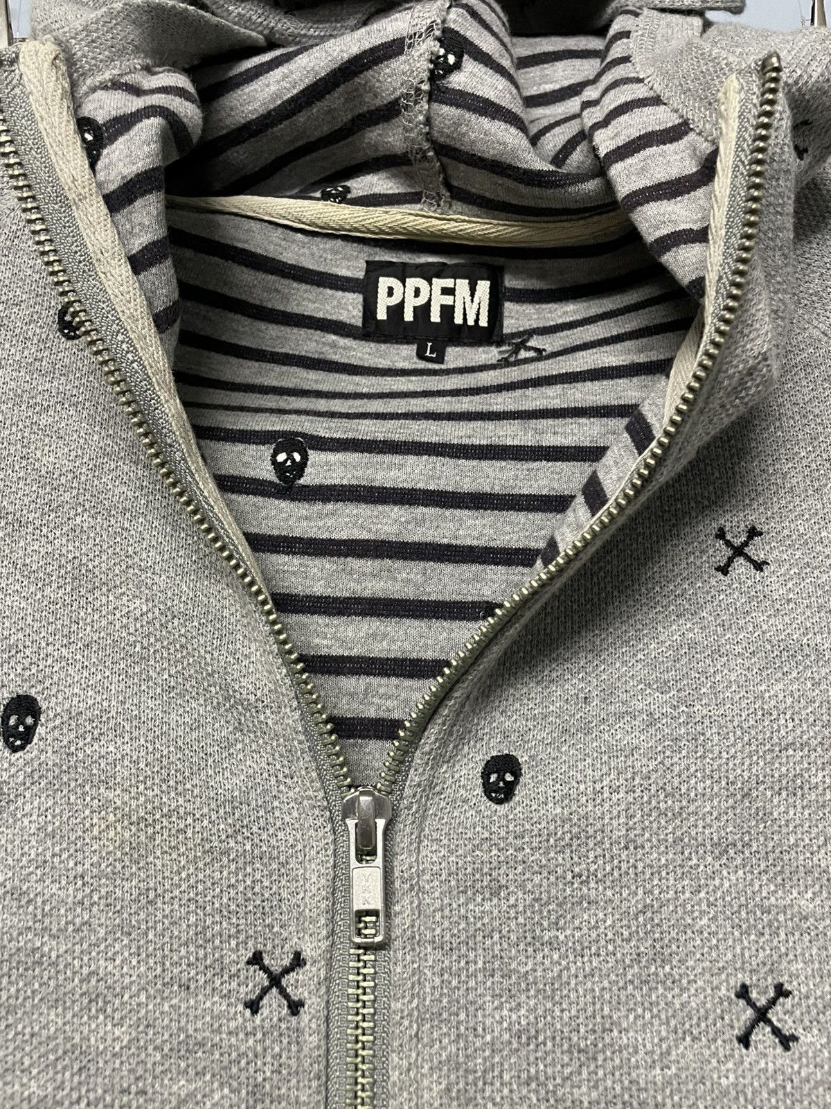 Japanese Brand Vintage 1990s Japan Designer Ppfm Skull Iconic Punk Hoodie Size US S / EU 44-46 / 1 - 6 Thumbnail
