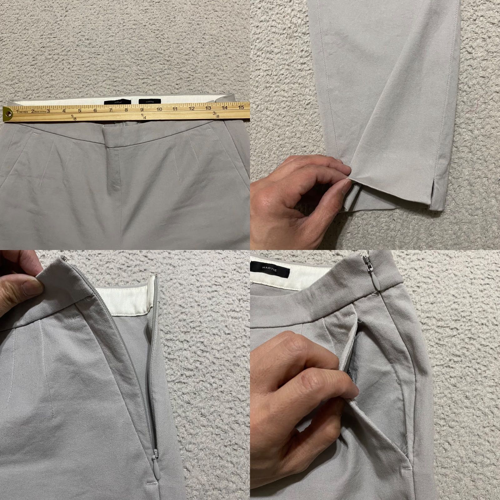 J.Crew J. Crew Dress Pants 6 Tall Gray Straight Business Office High Rise Mens Womens Pants Size 29" - 8 Thumbnail