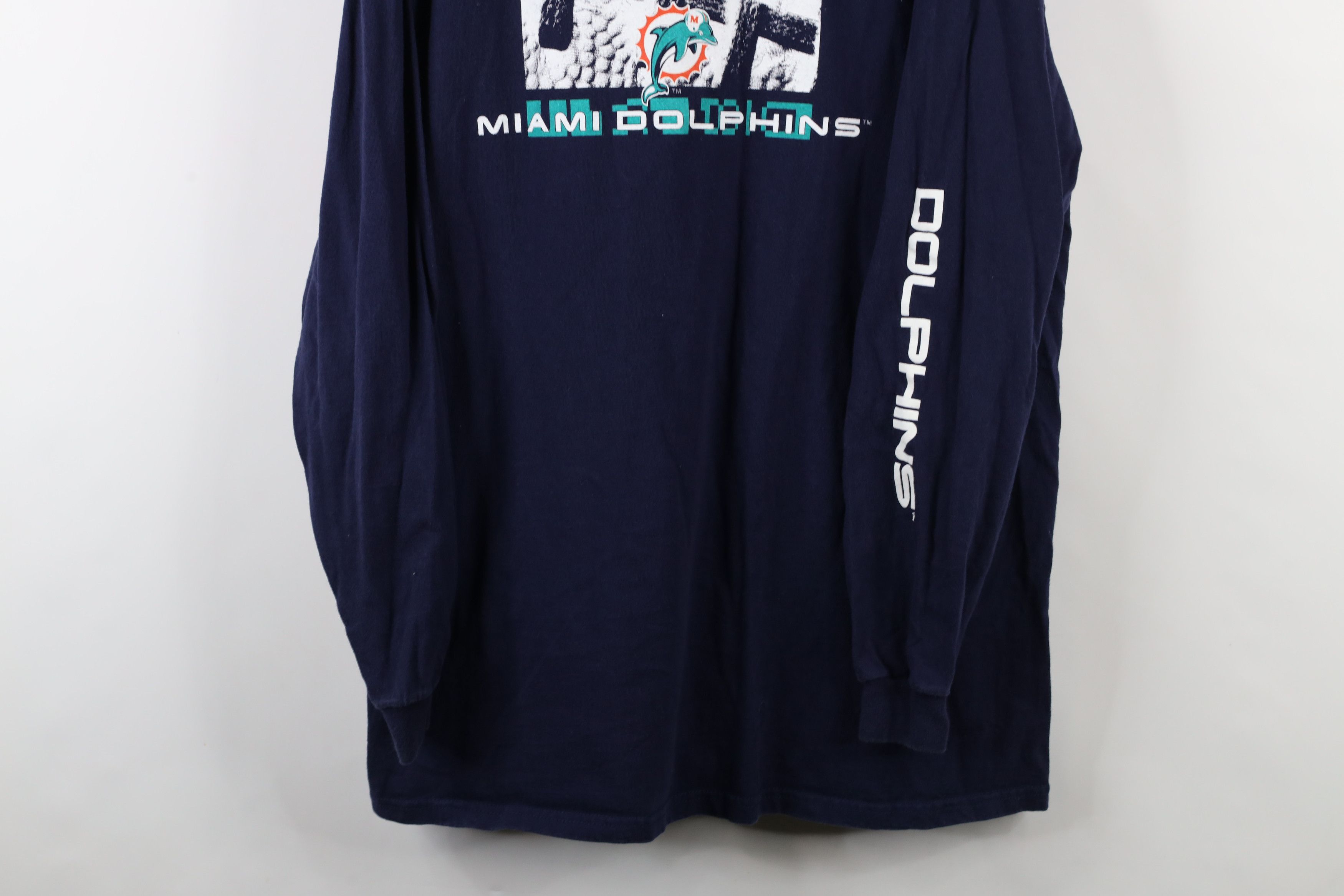 Majestic × Vintage Vintage 90s Majestic Football Long Sleeve T-Shirt Blue USA Size US XL / EU 56 / 4 - 3 Thumbnail