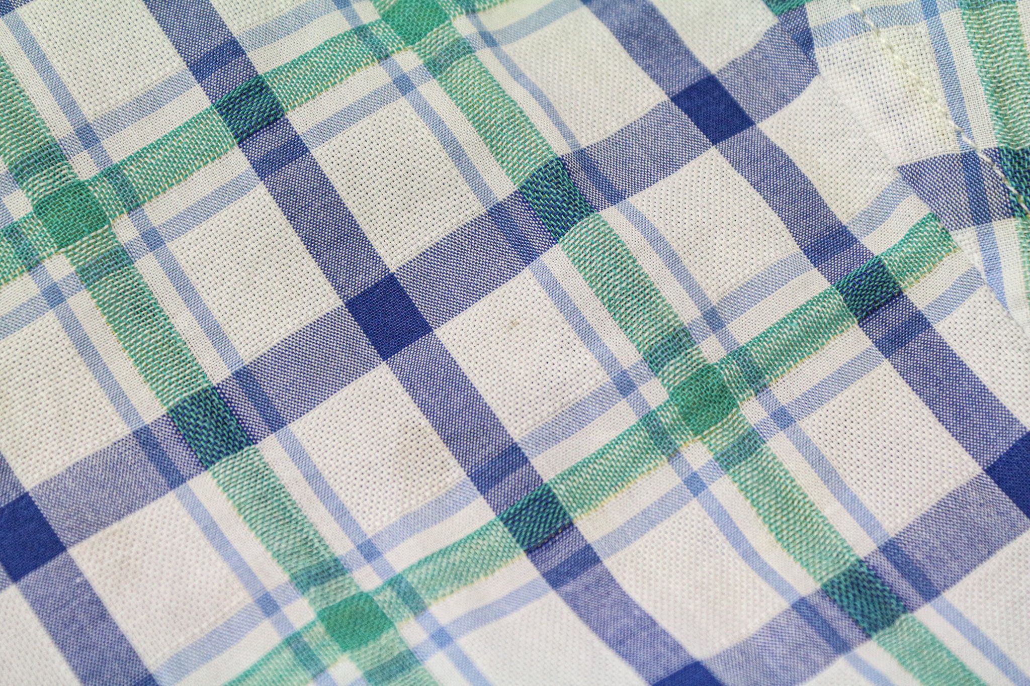 Scotch & Soda AMS COUTURE L Blue Green White Checked Cotton Shirt 75409 Size US L / EU 52-54 / 3 - 8 Thumbnail