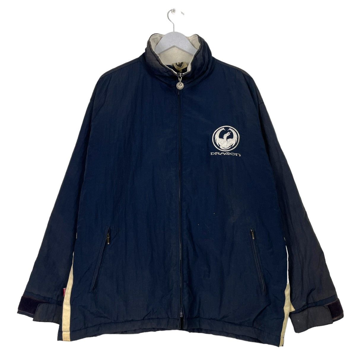 Japanese Brand 💥VTG DRAGON OPTICAL SURFER BIG LOGO JACKET Size US XL / EU 56 / 4 - 1 Thumbnail