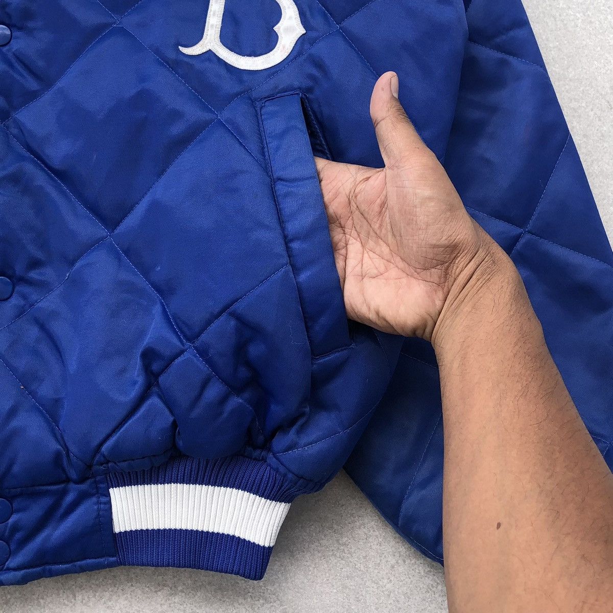 Cooperstown Collection VTG Brooklyn Cooperstown by Majestic Quilted Bomber Jacket Size US XL / EU 56 / 4 - 8 Thumbnail