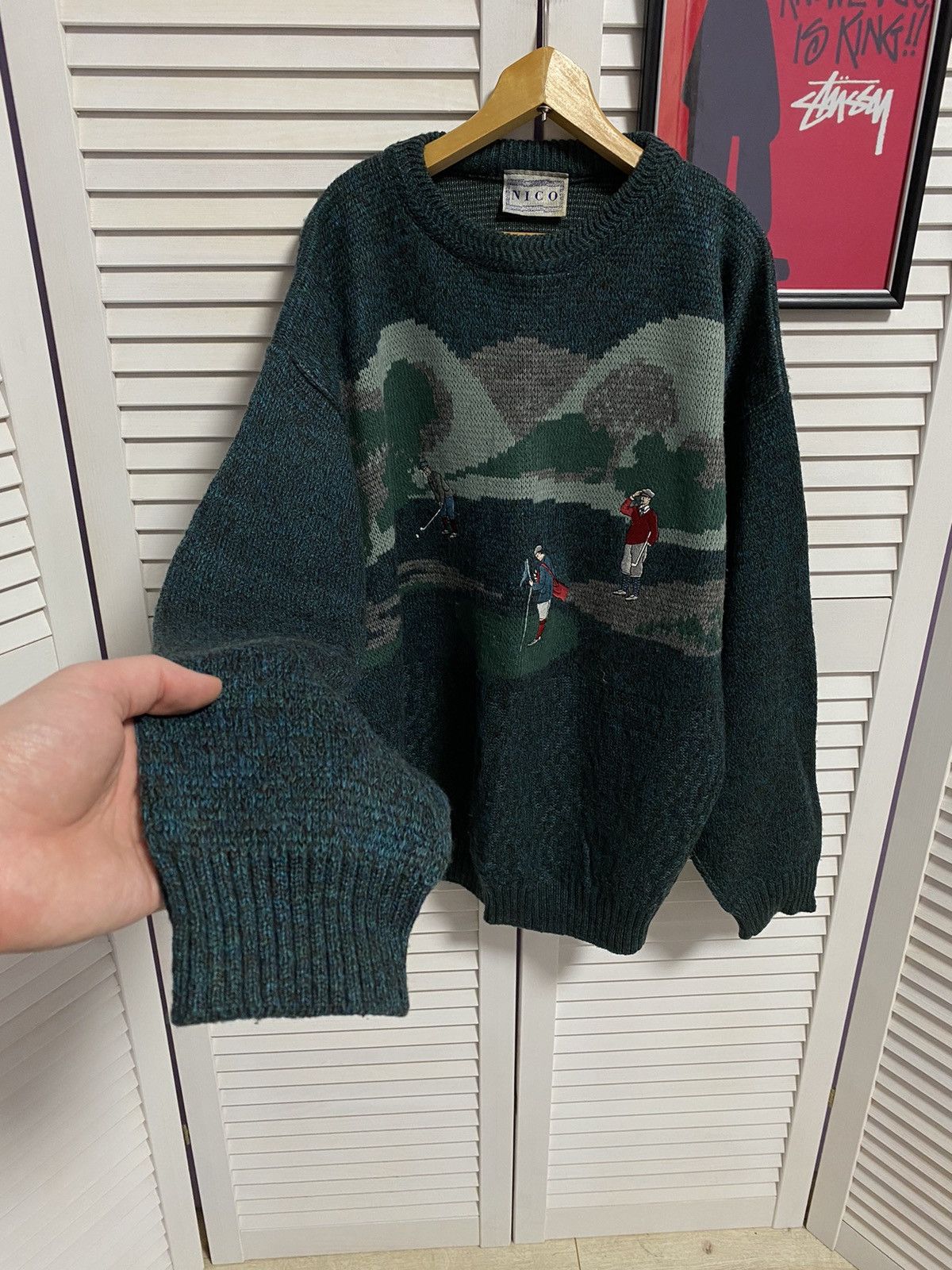 Japanese Brand × Vintage Vintage 90s Knitwear Sweater Golf Style Ralph Lauren Coogi Size US L / EU 52-54 / 3 - 2 Thumbnail