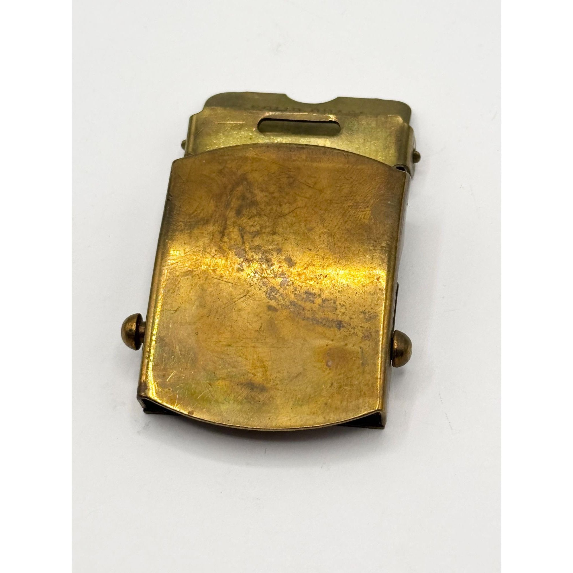 Vintage US Military Solid Brass Belt Buckle Size ONE SIZE - 4 Thumbnail