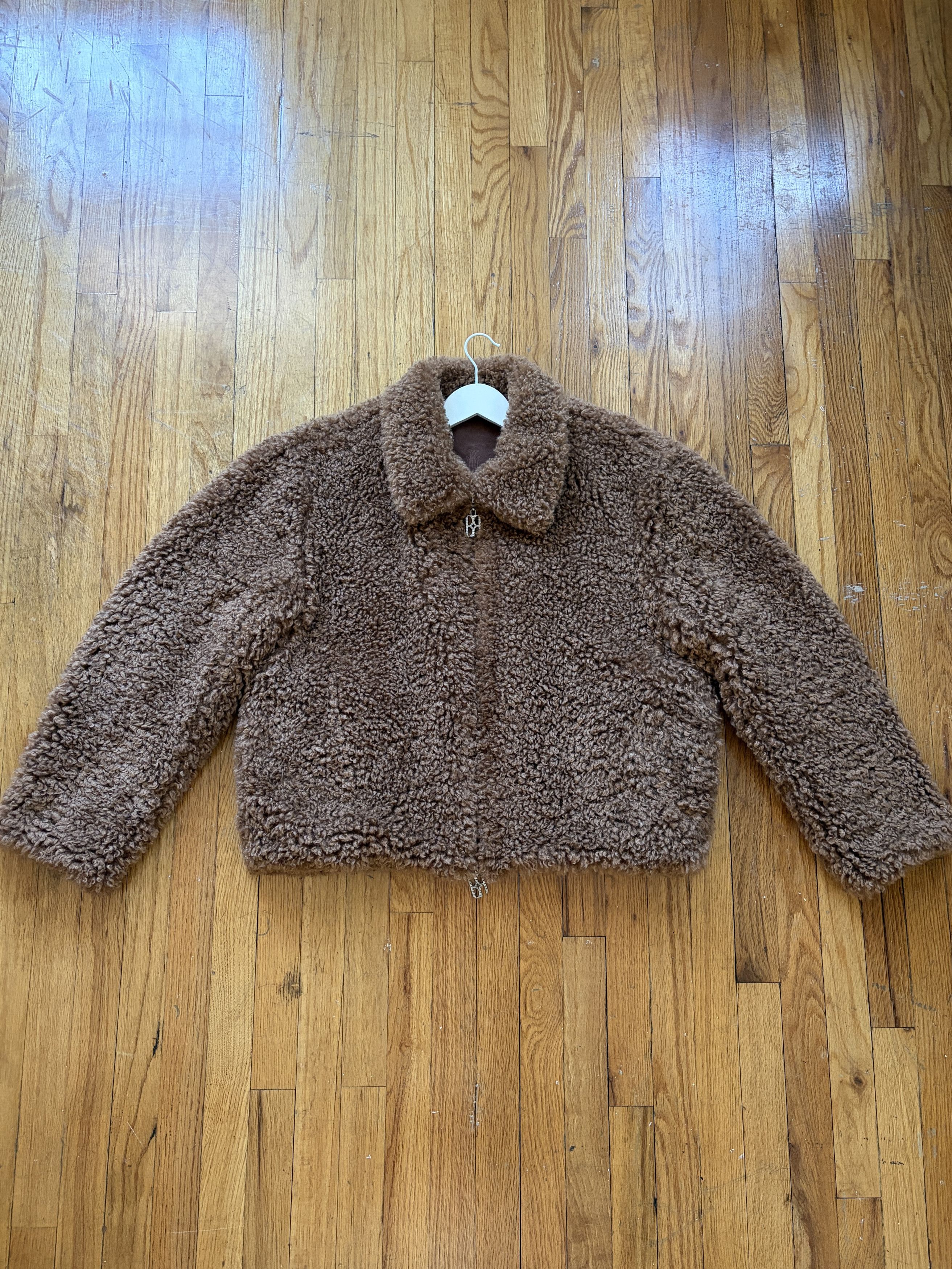 Birth of Royal Child Carved Leather Fur Reversible Jacket Size US L / EU 52-54 / 3 - 7 Thumbnail