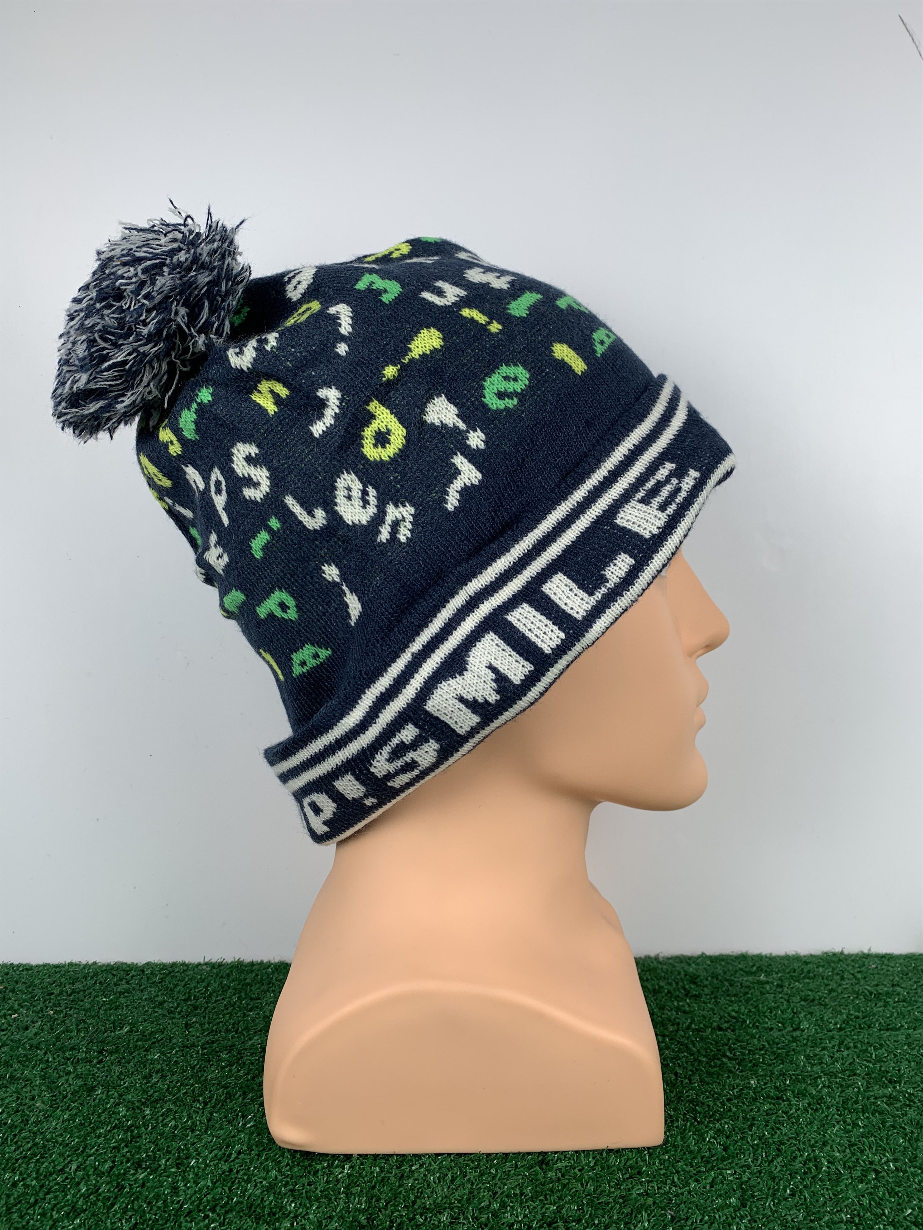 Japanese Brand Vintage Smile Up Snowcap Beanie Hat BA0038 Size ONE SIZE - 2 Thumbnail