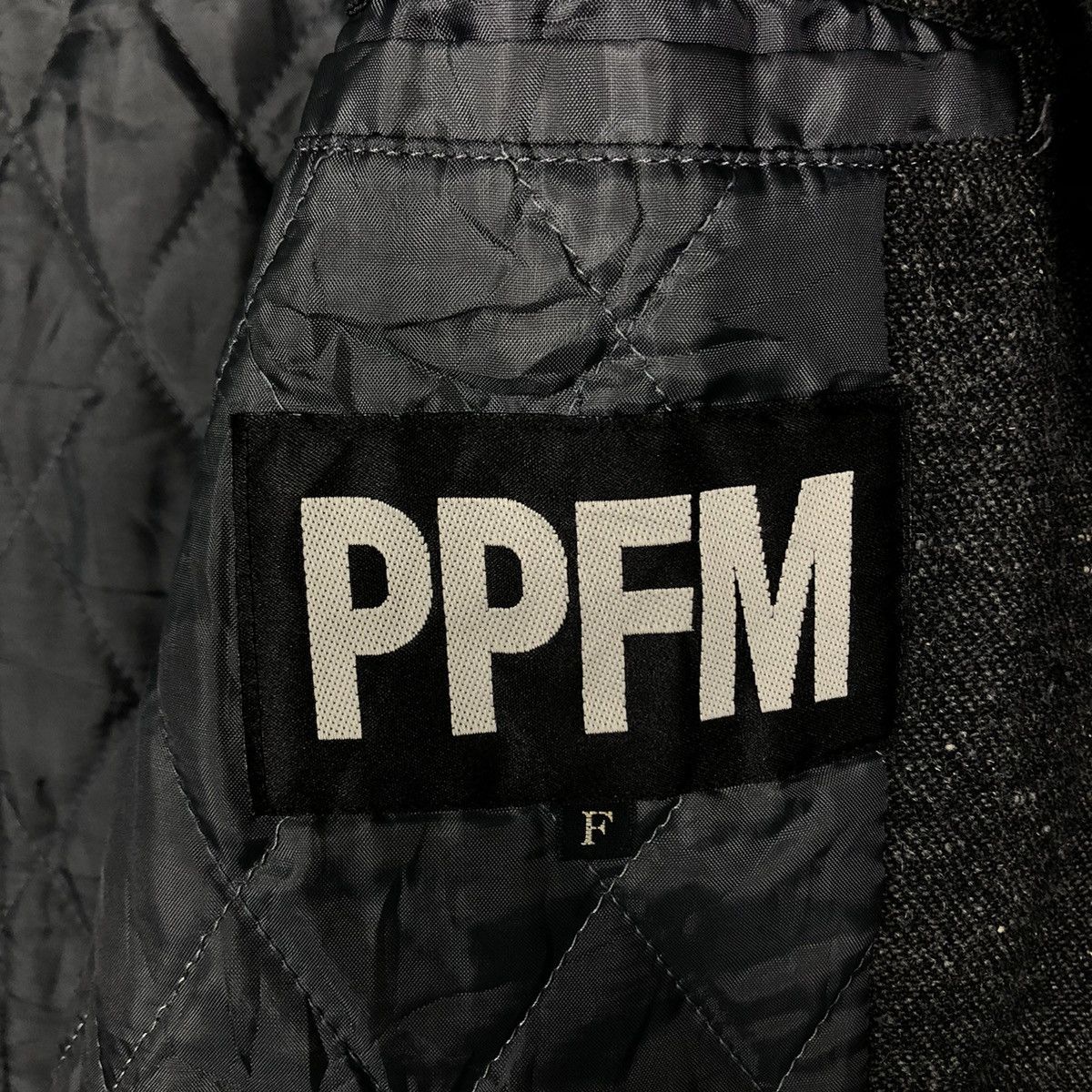 PPFM 🔥Vtg Wool Long Jacket Herringbone PPFM Japan Made Size US M / EU 48-50 / 2 - 15 Thumbnail