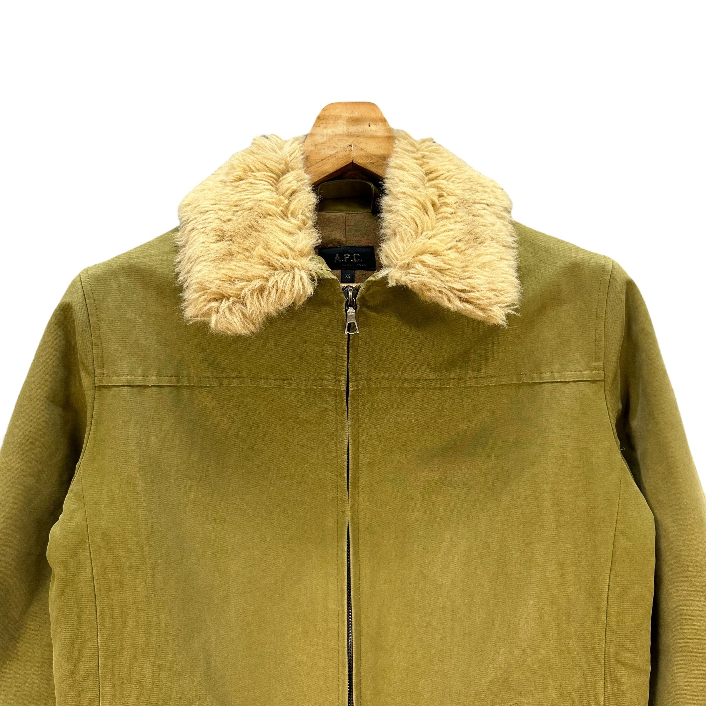 A.P.C. A.P.C. Rue Madame Paris Faux Fur Collar Jacket #A72-1749 Size US XS / EU 42 / 0 - 2 Thumbnail