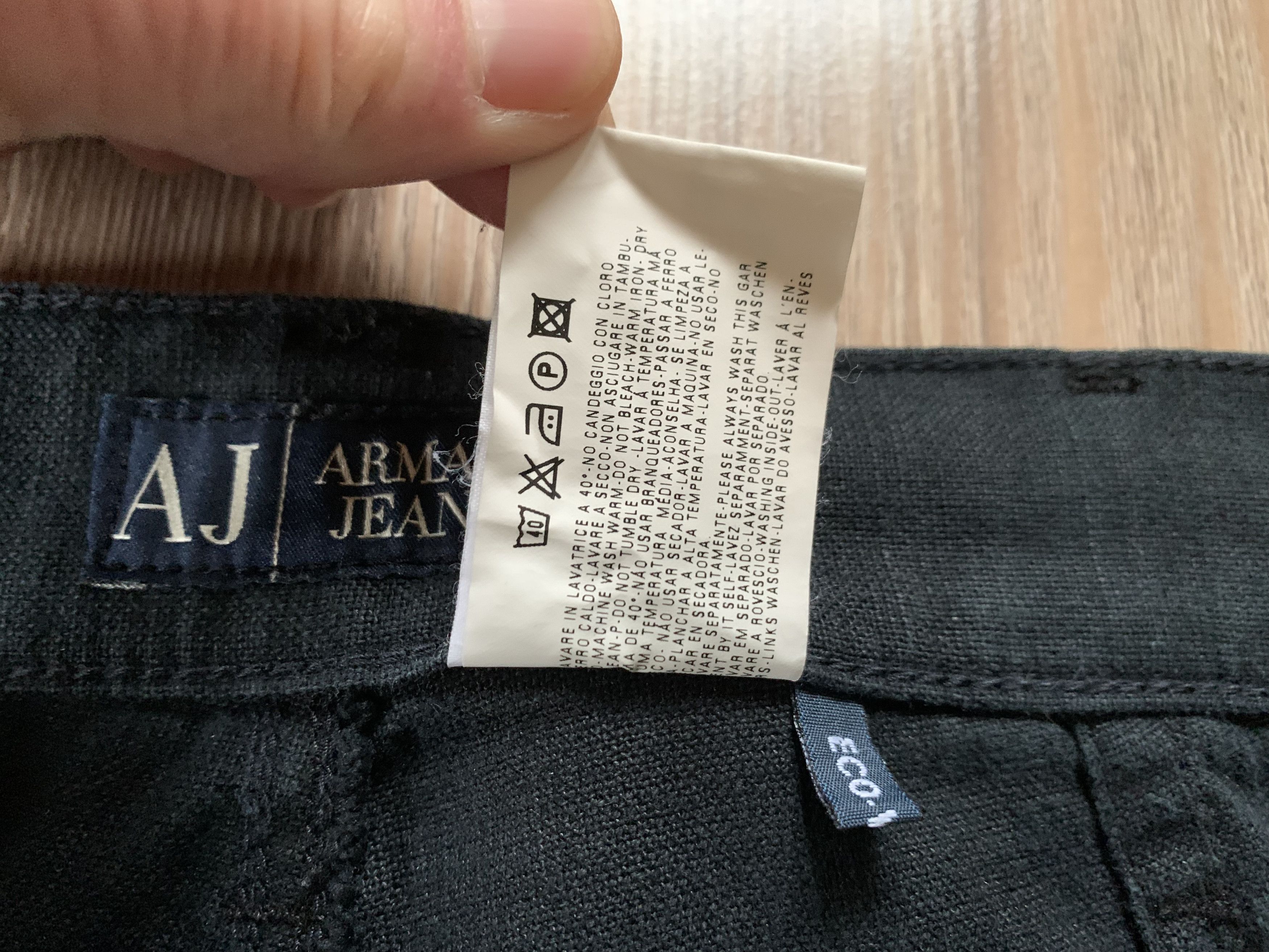 Giorgio Armani × Vintage Vintage Armani Linen Black Casual Pants Size US 32 / EU 48 - 12 Thumbnail