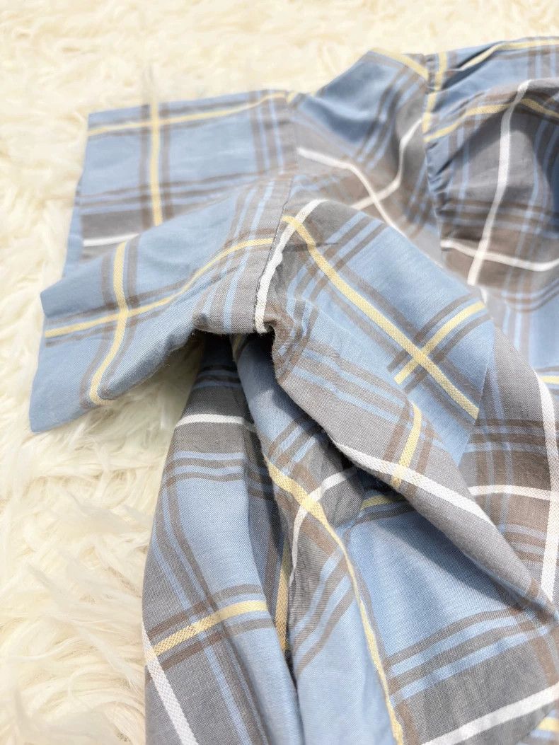 Vivienne Westwood Vivienne Westwood Light blue and brown checkered tie dress Size M / US 6-8 / IT 42-44 - 4 Thumbnail