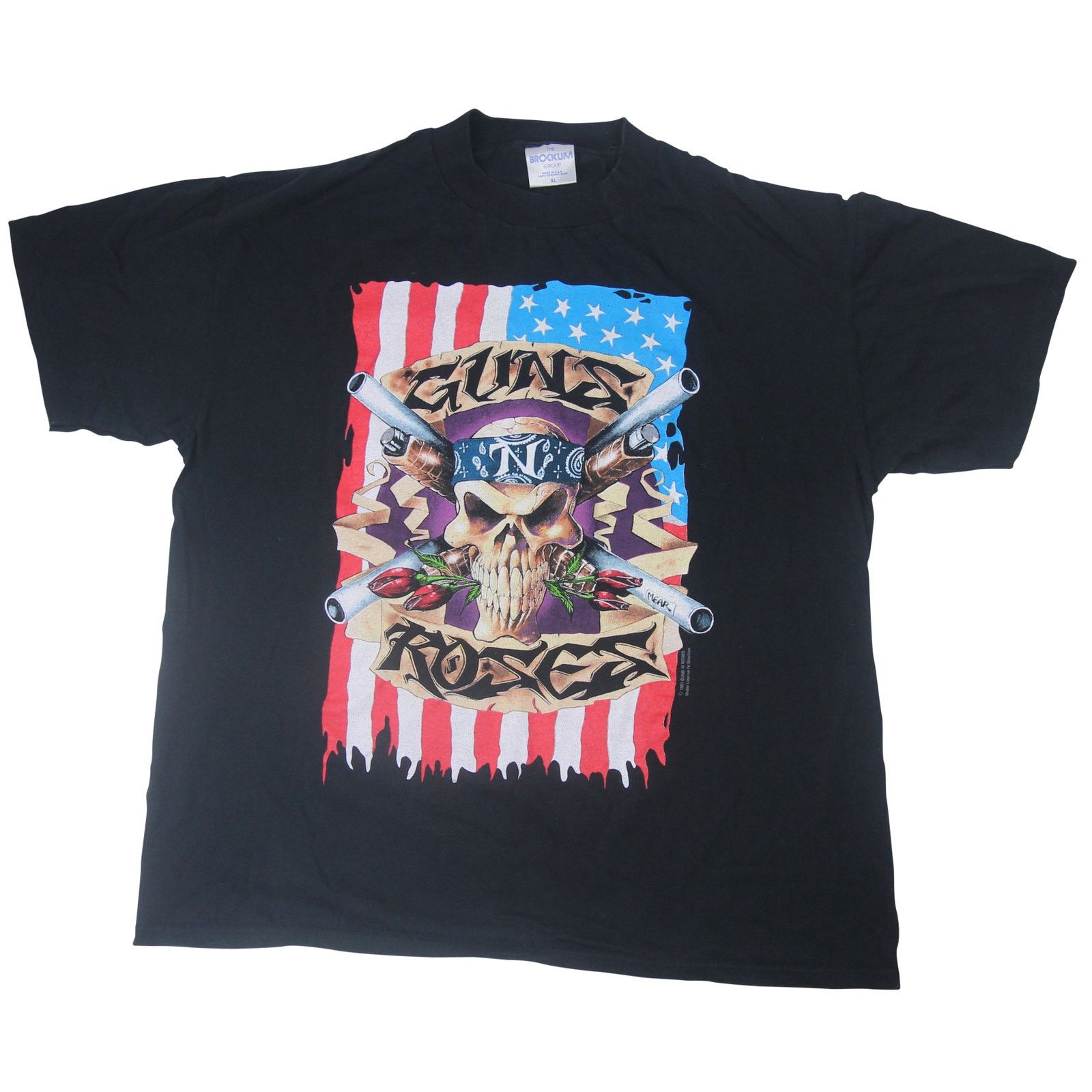 Band Tees × Vintage Vintage Guns N Roses '91-'93 Tour Band T Shirt Size US XL / EU 56 / 4 - 1 Thumbnail