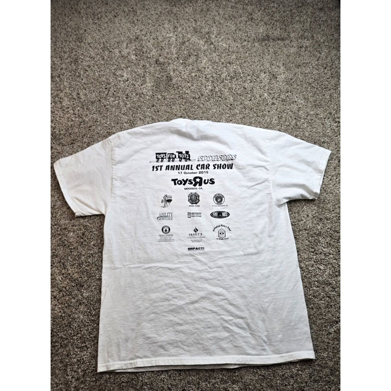 Port & Company VINTAGE Port & Company T-Shirt XL Mens White Short Sleeve Logo 2000s Y2K Modesto Ca USA Ships Fast Size US XL / EU 56 / 4 - 7 Thumbnail