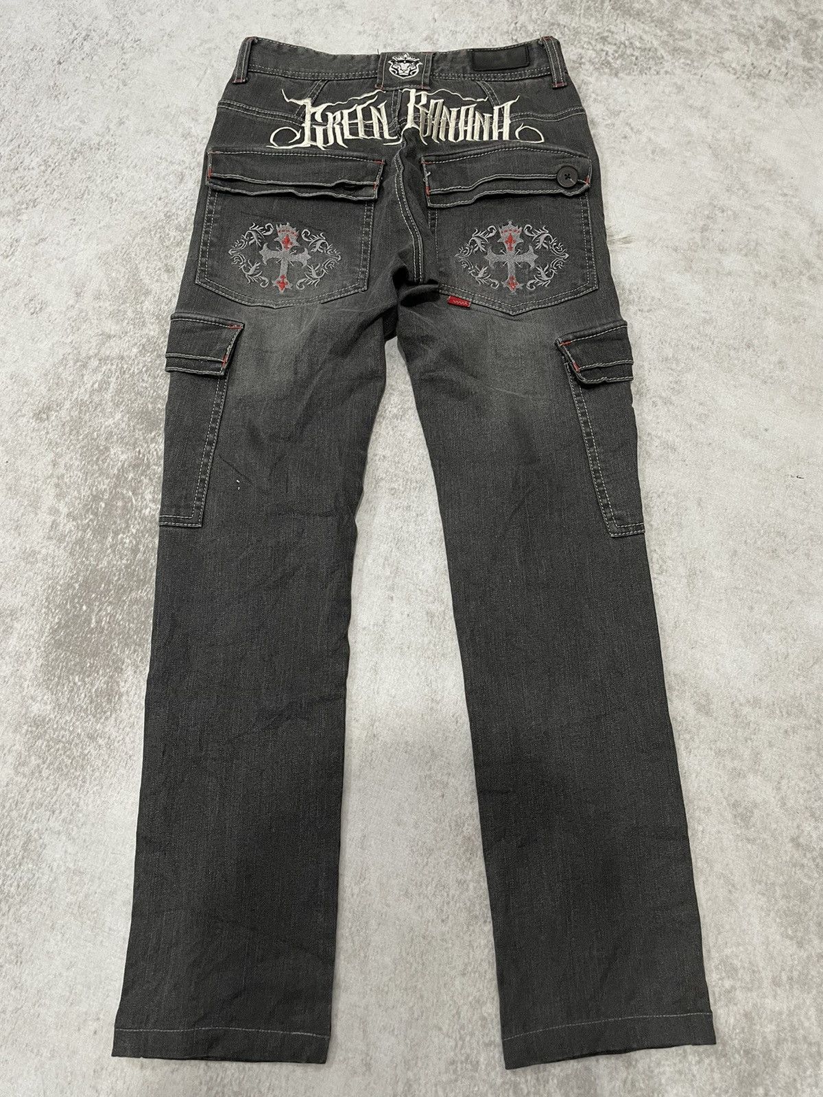 Hysteric Glamour 2000s green banana japan skull punk denim y2k style Size US 26 / EU 42 - 6 Thumbnail