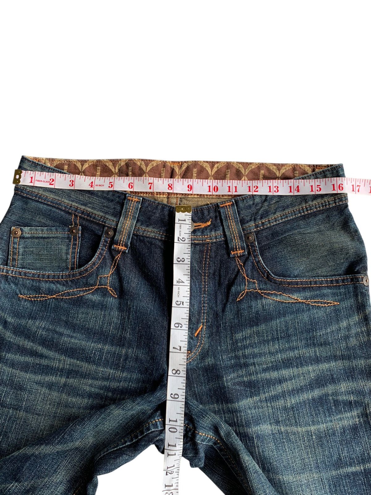 Tornado Mart FLARE💥 EDWIN XV NAVAJO HIPPIES STYLE MUDMAX RUSTY DENIM🎌☠️ Size US 32 / EU 48 - 15 Thumbnail